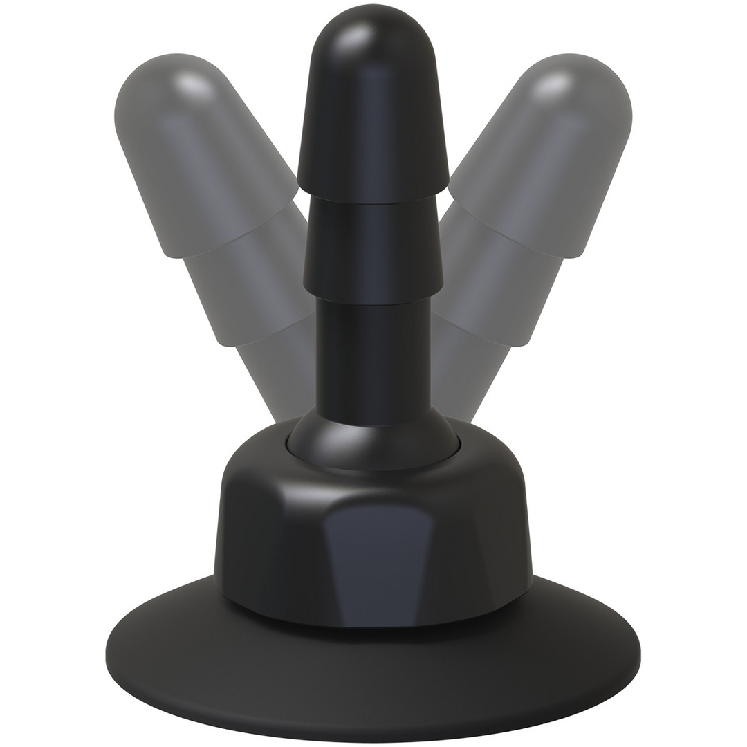 Deluxe 360 Swivel - Butt Plug met Zuignap - 2 Stuks Schwarz - 1