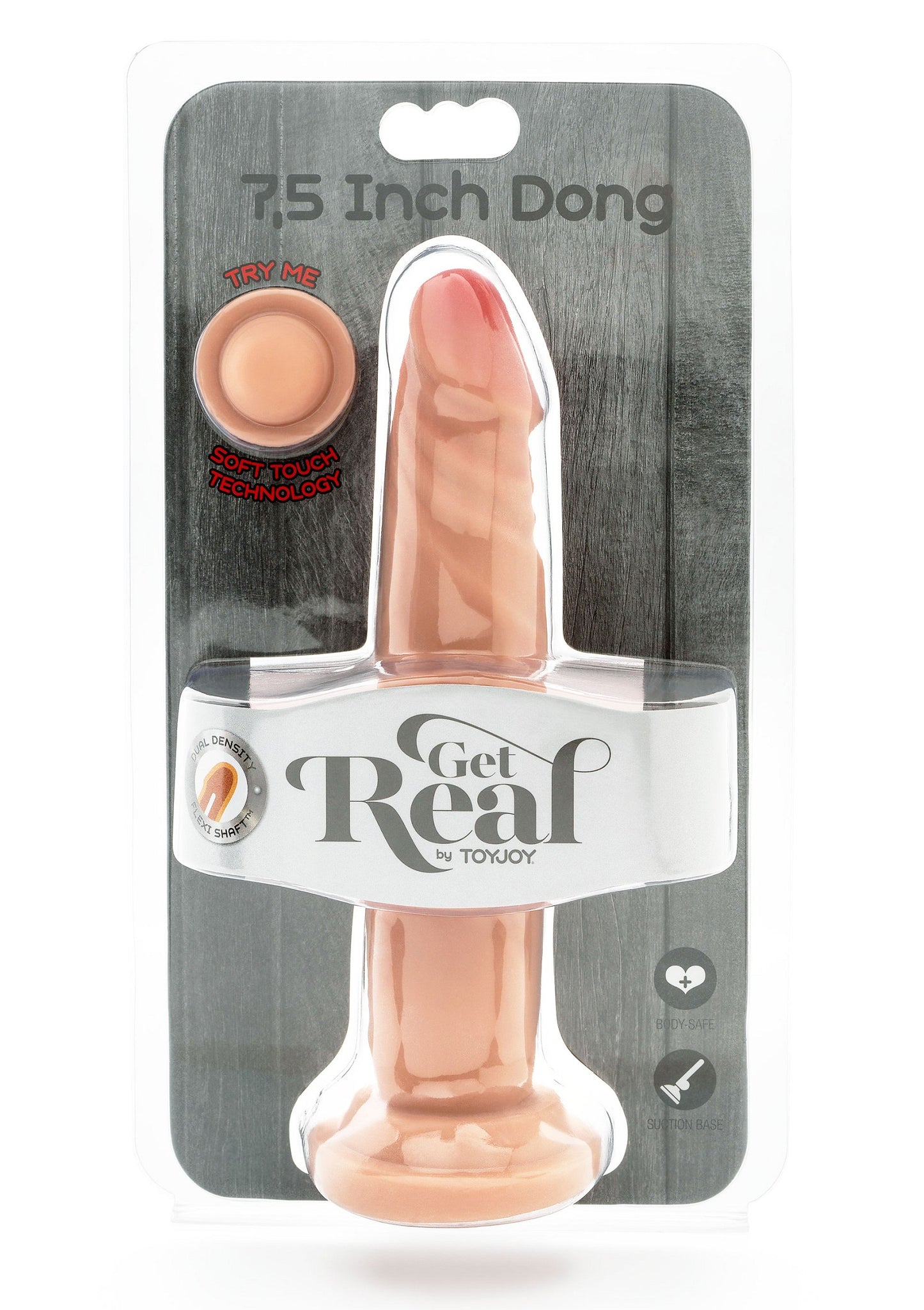 ToyJoy Get Real Dual Density 19 cm Dong SKIN - 2