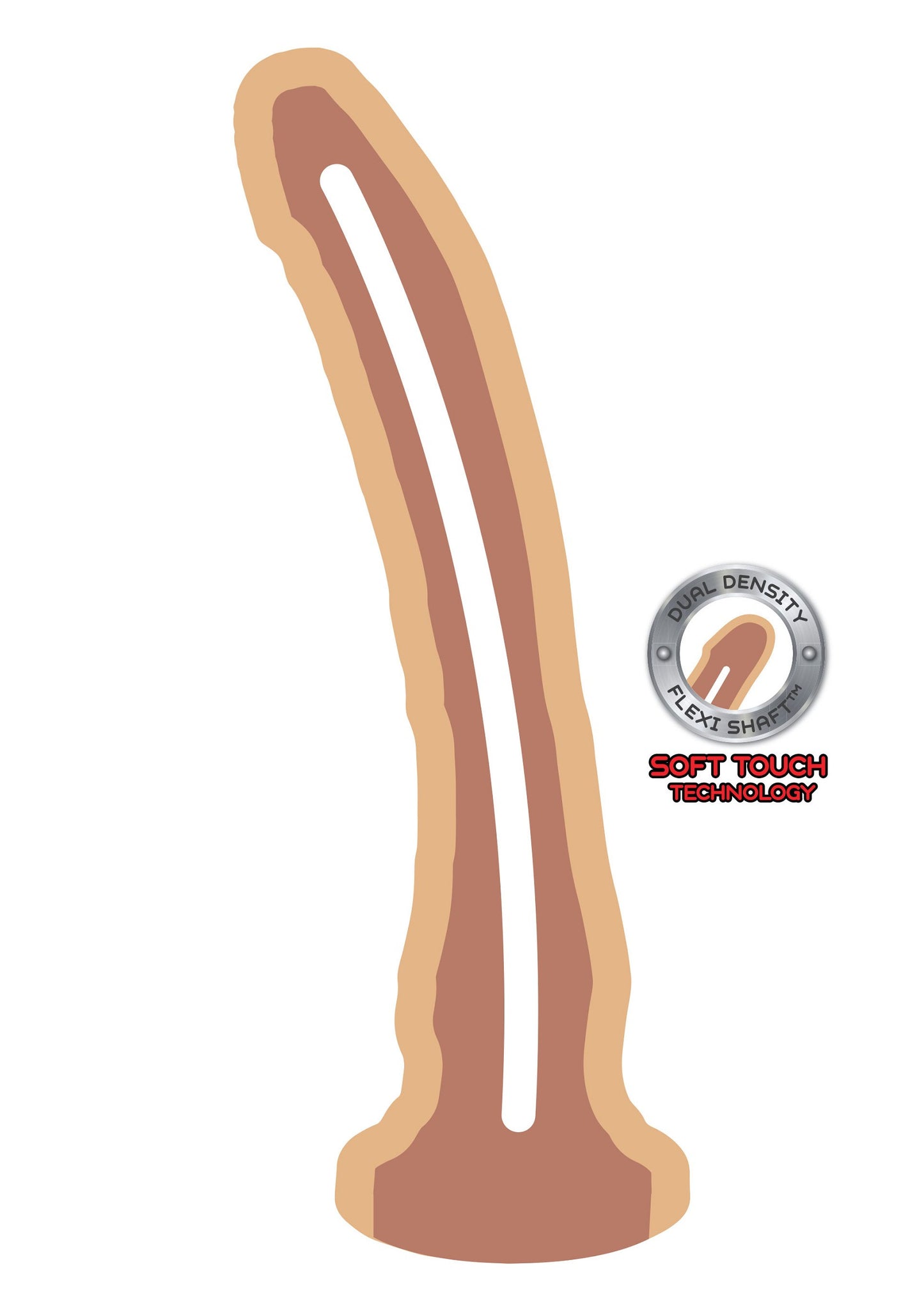 ToyJoy Get Real Dual Density 23.5 cm Dong SKIN - 0