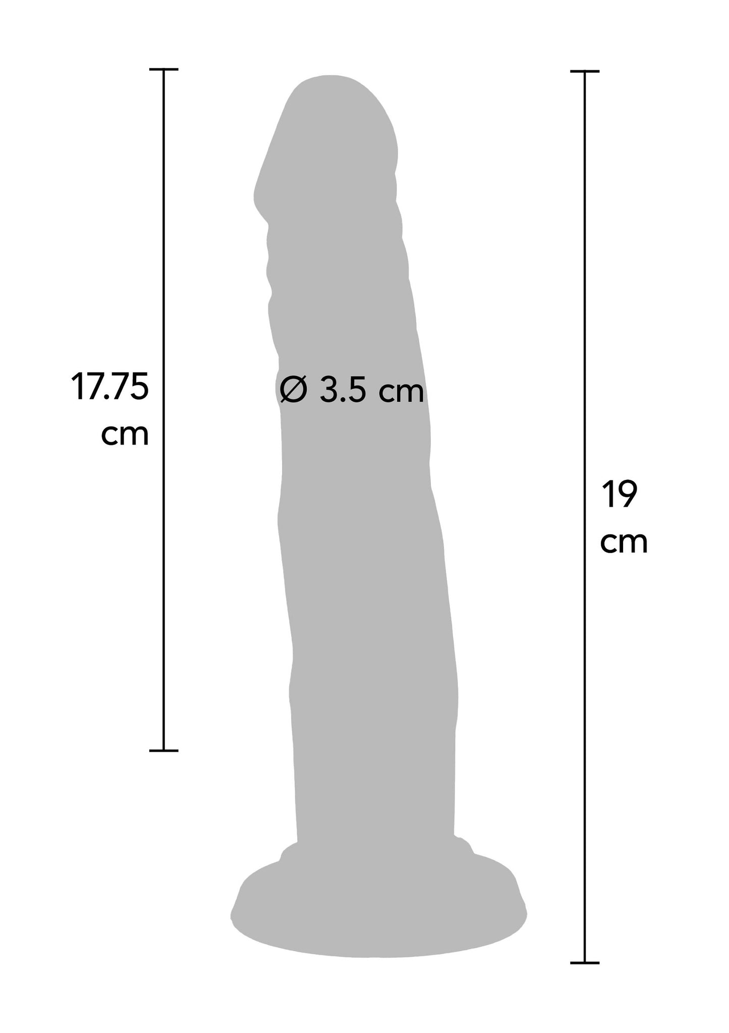 ToyJoy Get Real Silicone 19 cm Dong SKIN - 0