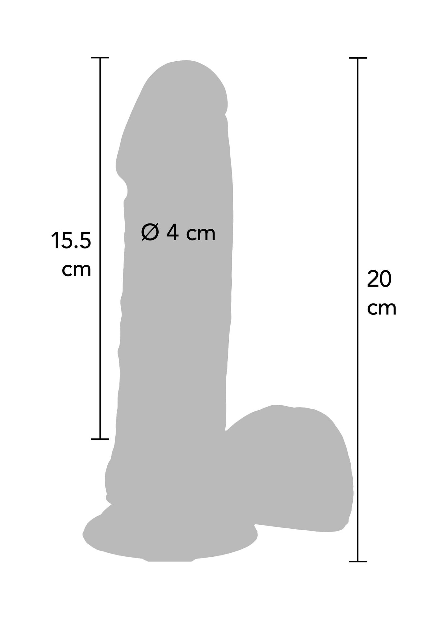 ToyJoy Get Real Silicone 20 cm Dildo SKIN - 1