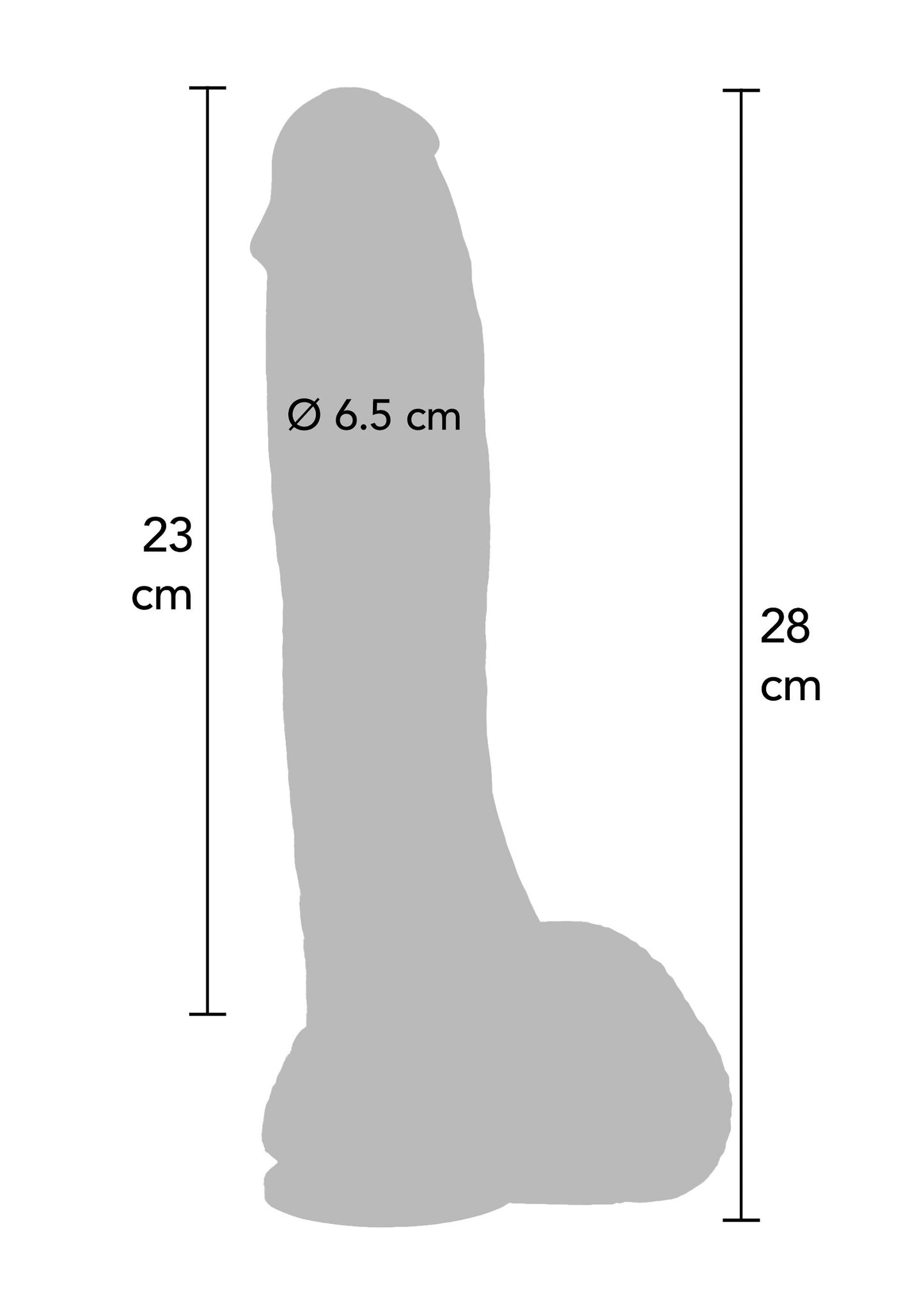ToyJoy Get Real Extreme 28 cm XXL Dildo SKIN - 1