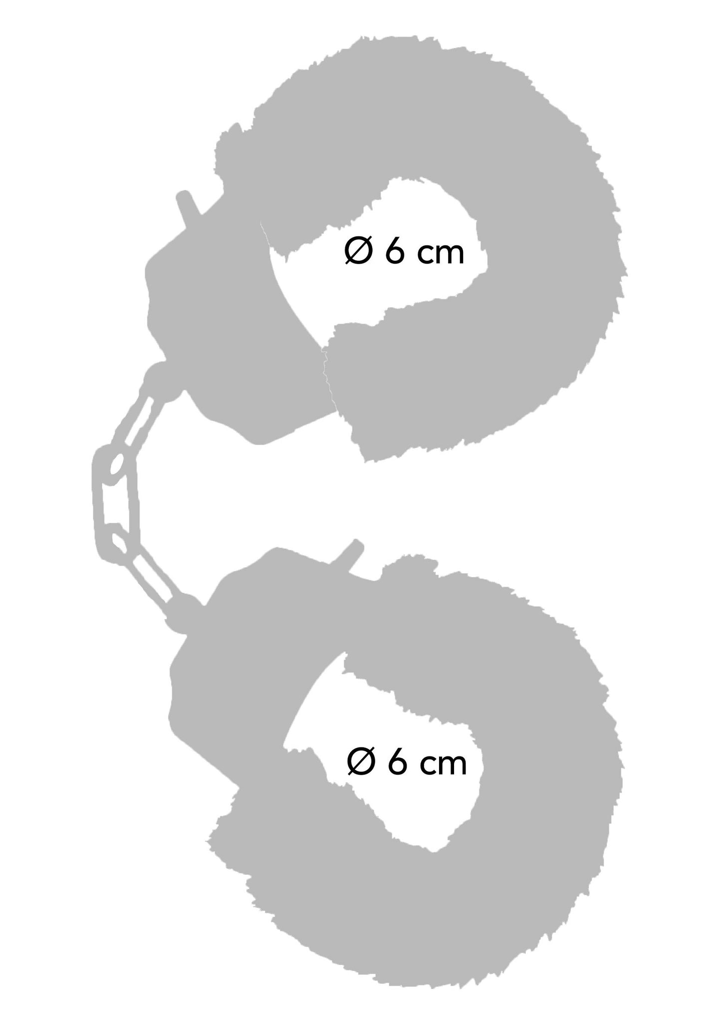 ToyJoy Classics Furry Fun Cuffs AQUA - 1