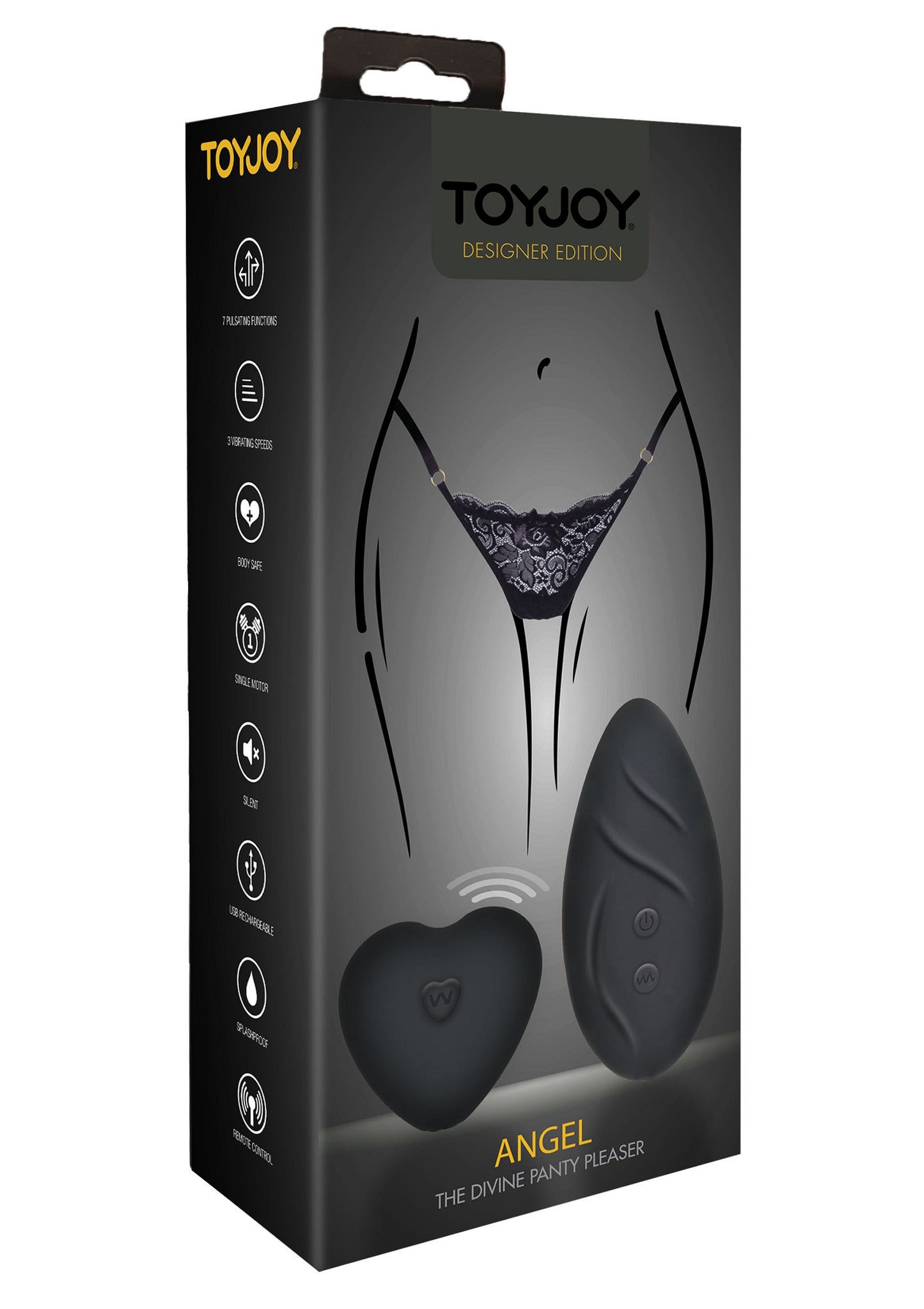 ToyJoy Designer Edition Angel Panty Vibe BLACK - 3