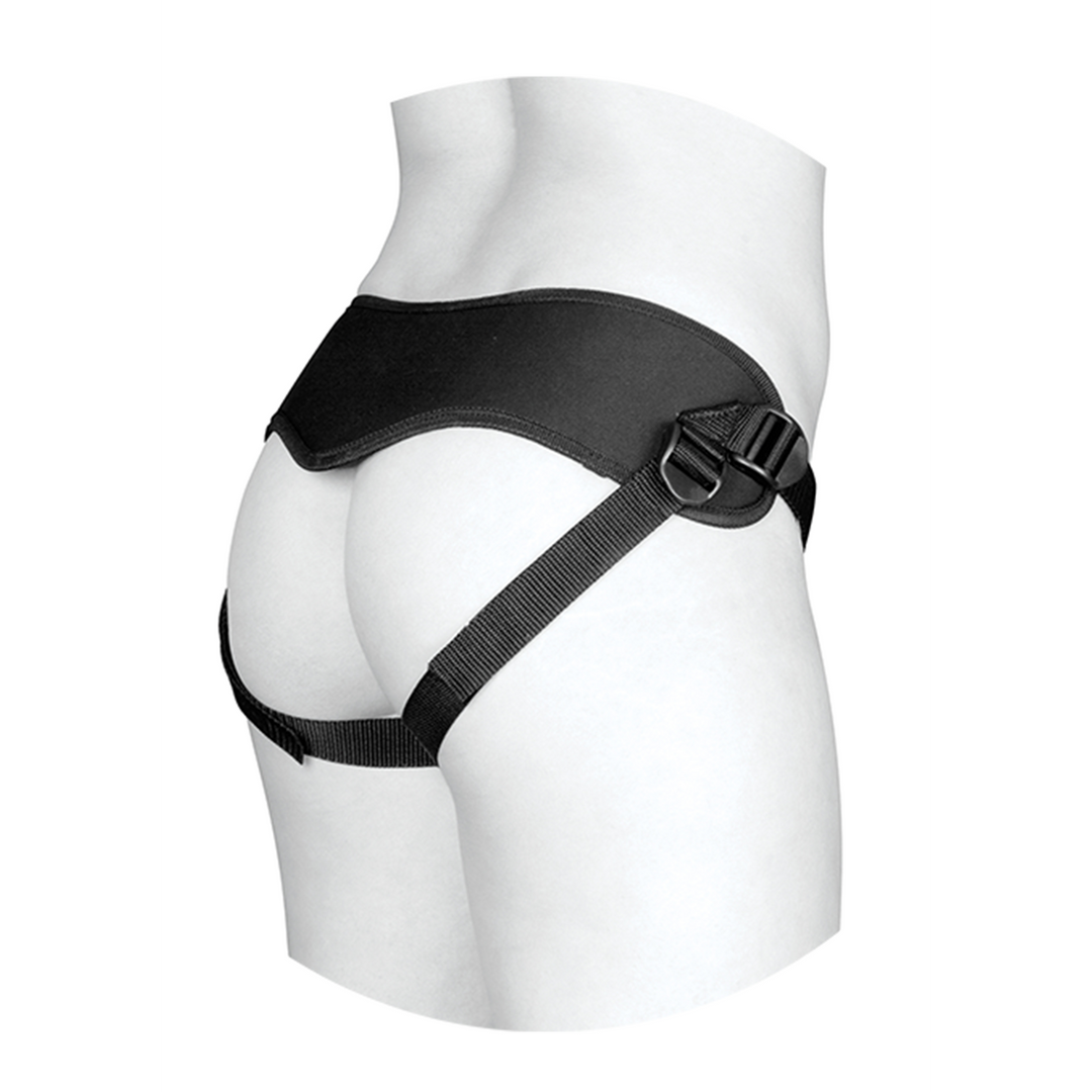 Supreme Harness met Vibrerende Plug en Afstandsbediening - 2 Stukken Schwarz - 1