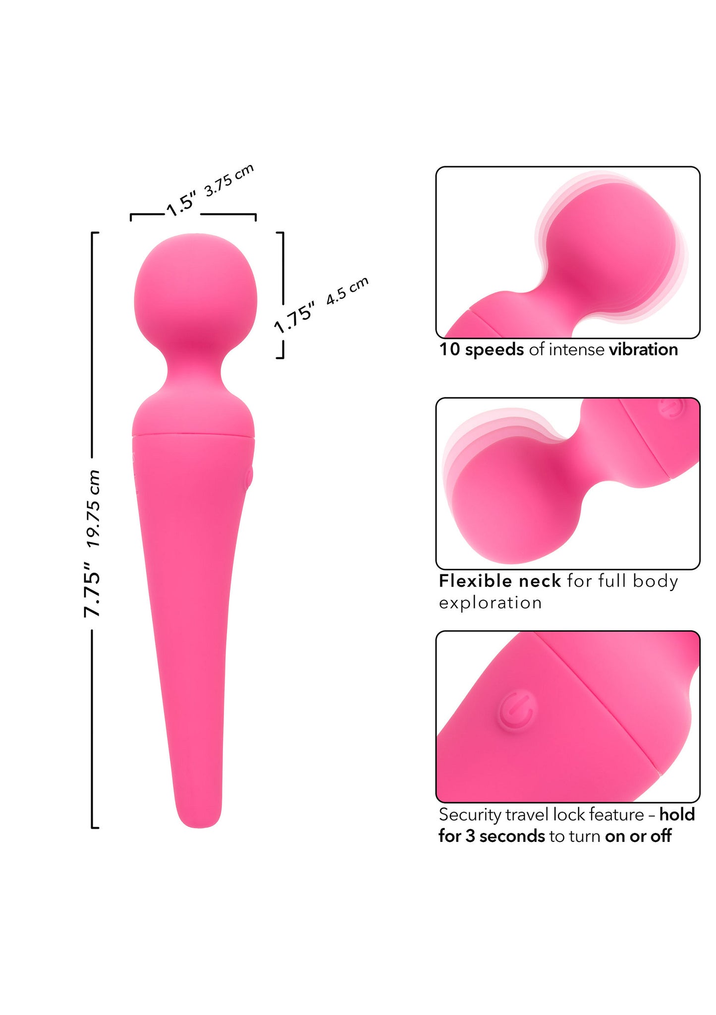 CalExotics Couture Body Wand PINK - 4