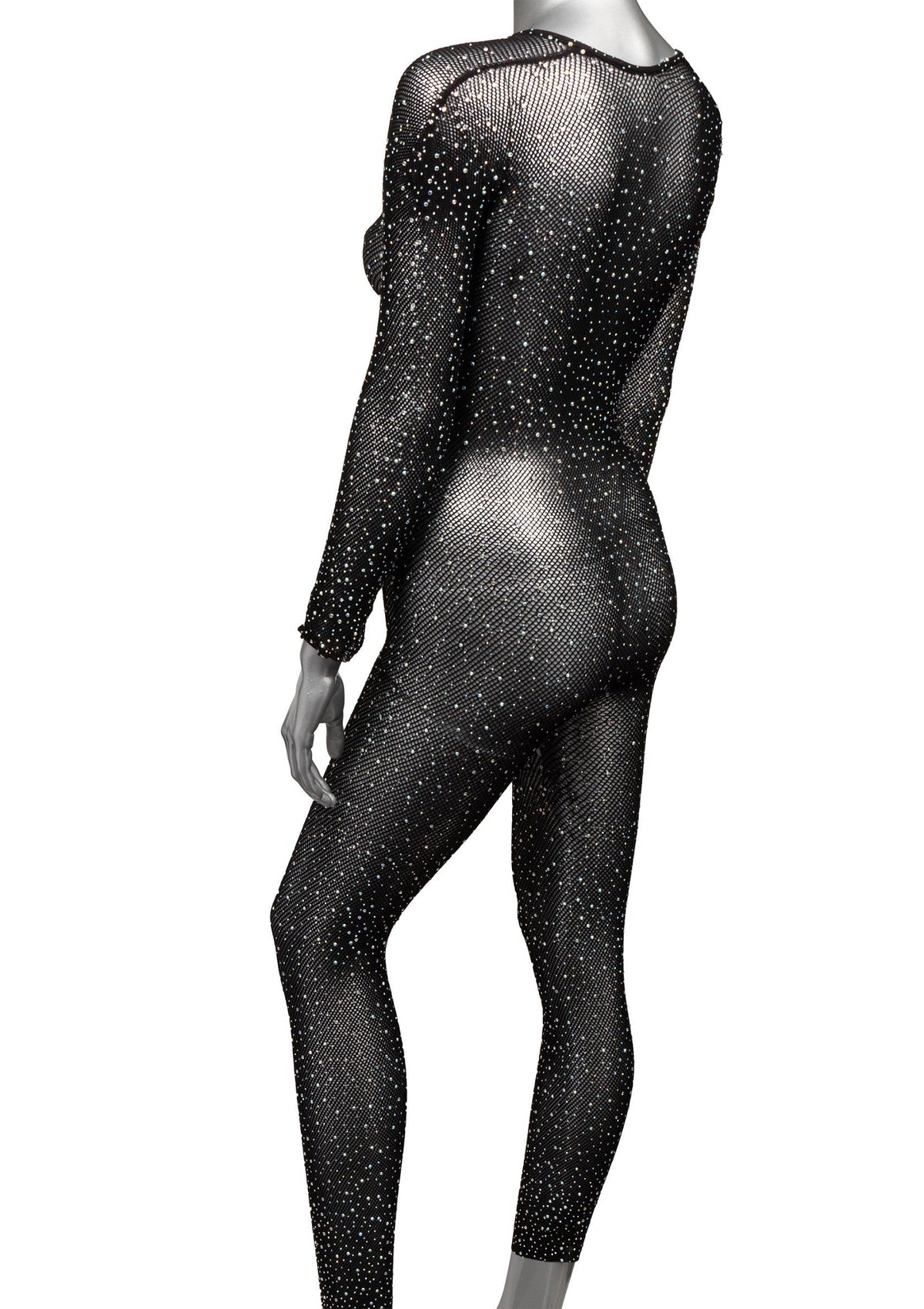 Crotchless Bodystocking Plus BLACK PLUS - 6