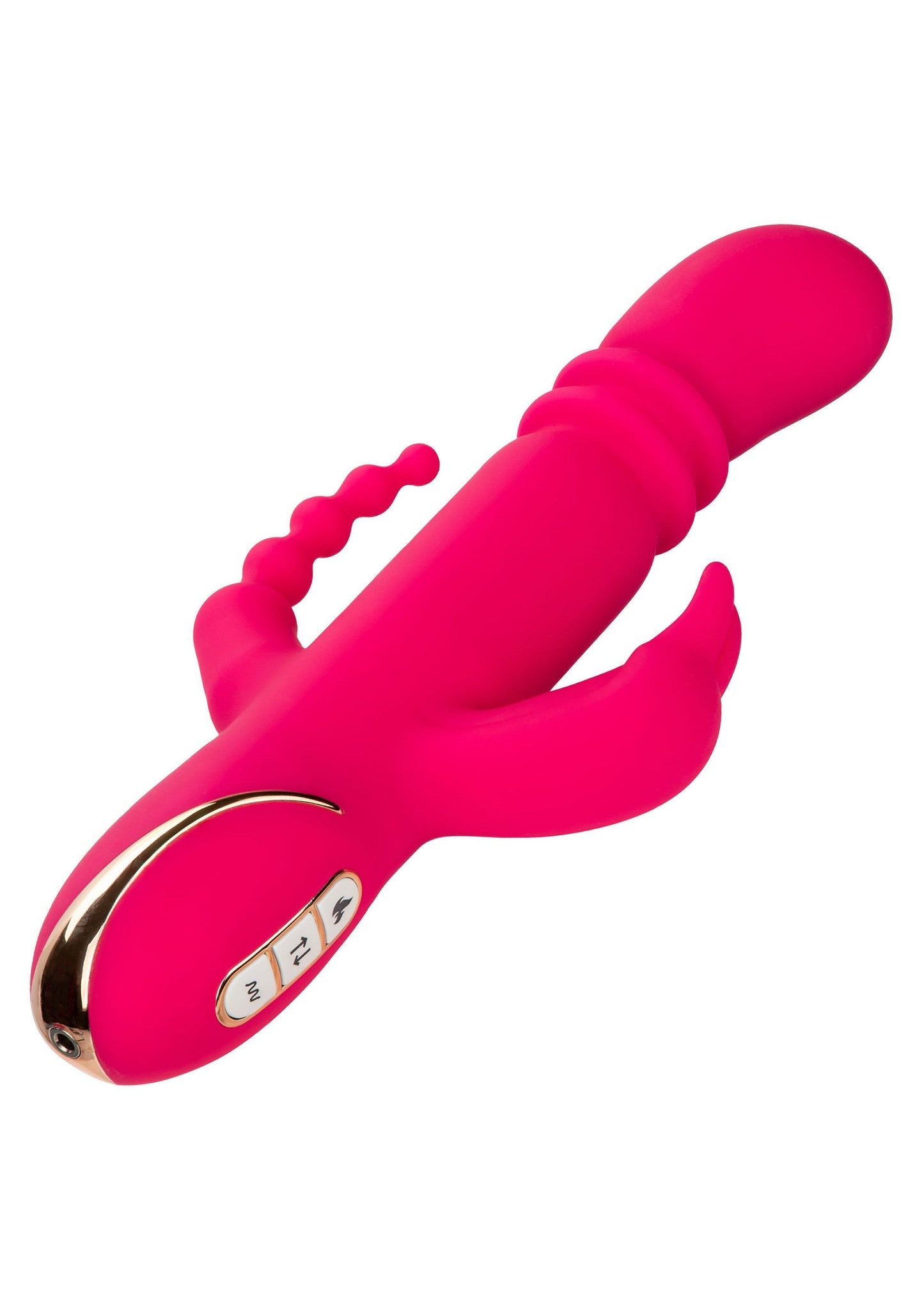 Heated Silicone Triple Rabbit PINK - 0