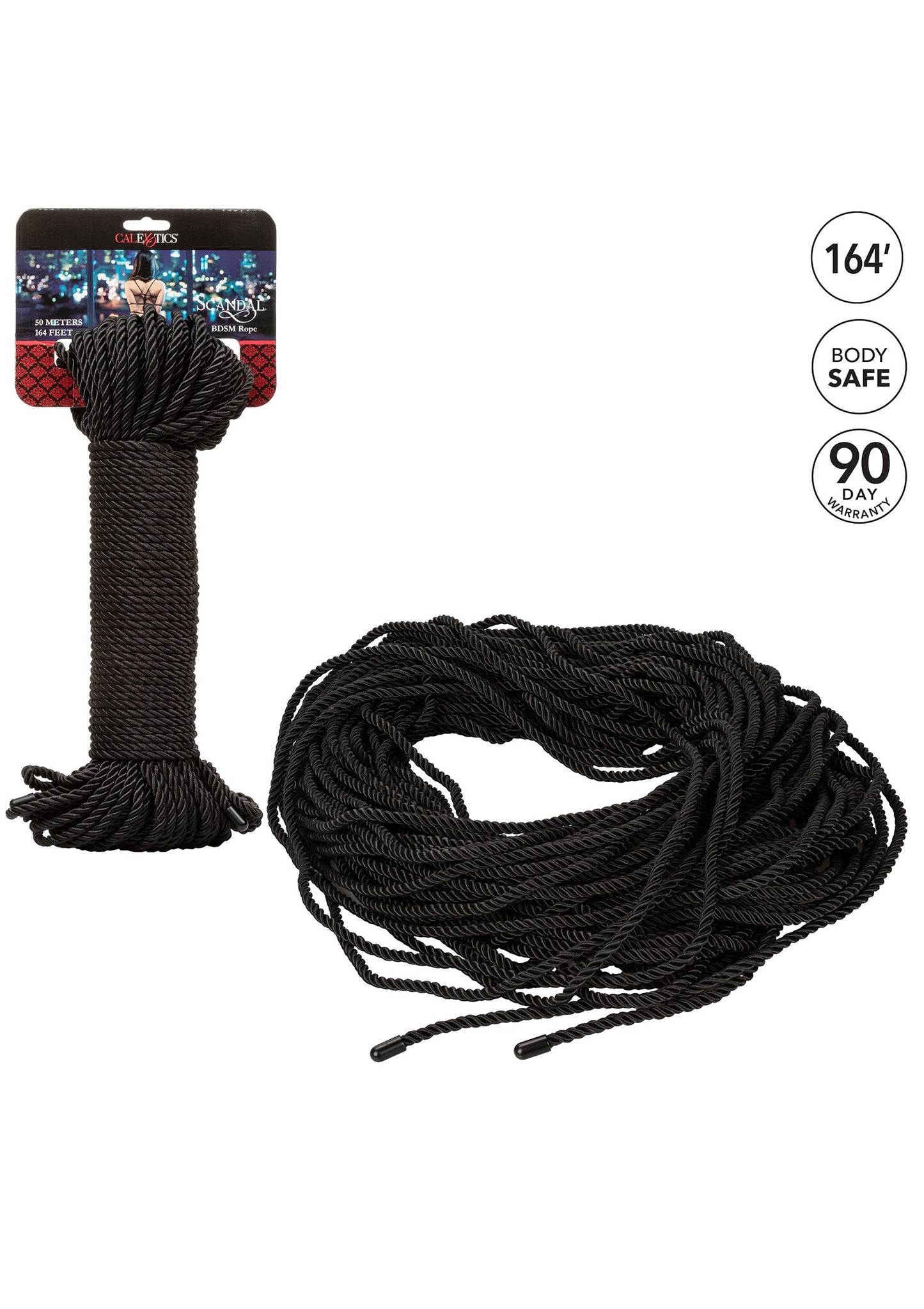 CalExotics Scandal BDSM Rope 164'/50 m BLACK - 4