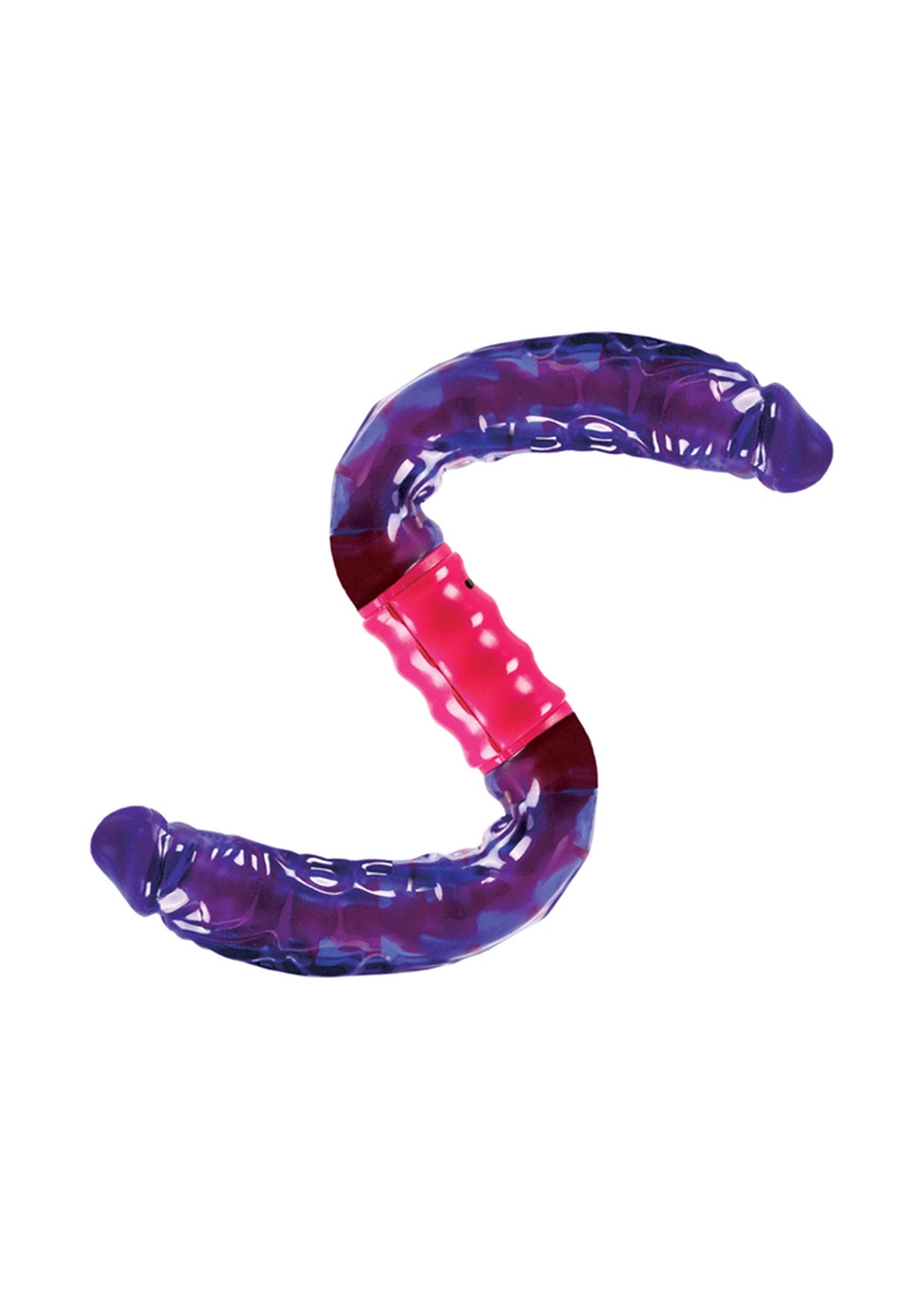 CalExotics Dual Vibrating Flexi-Dong PURPLE - 1