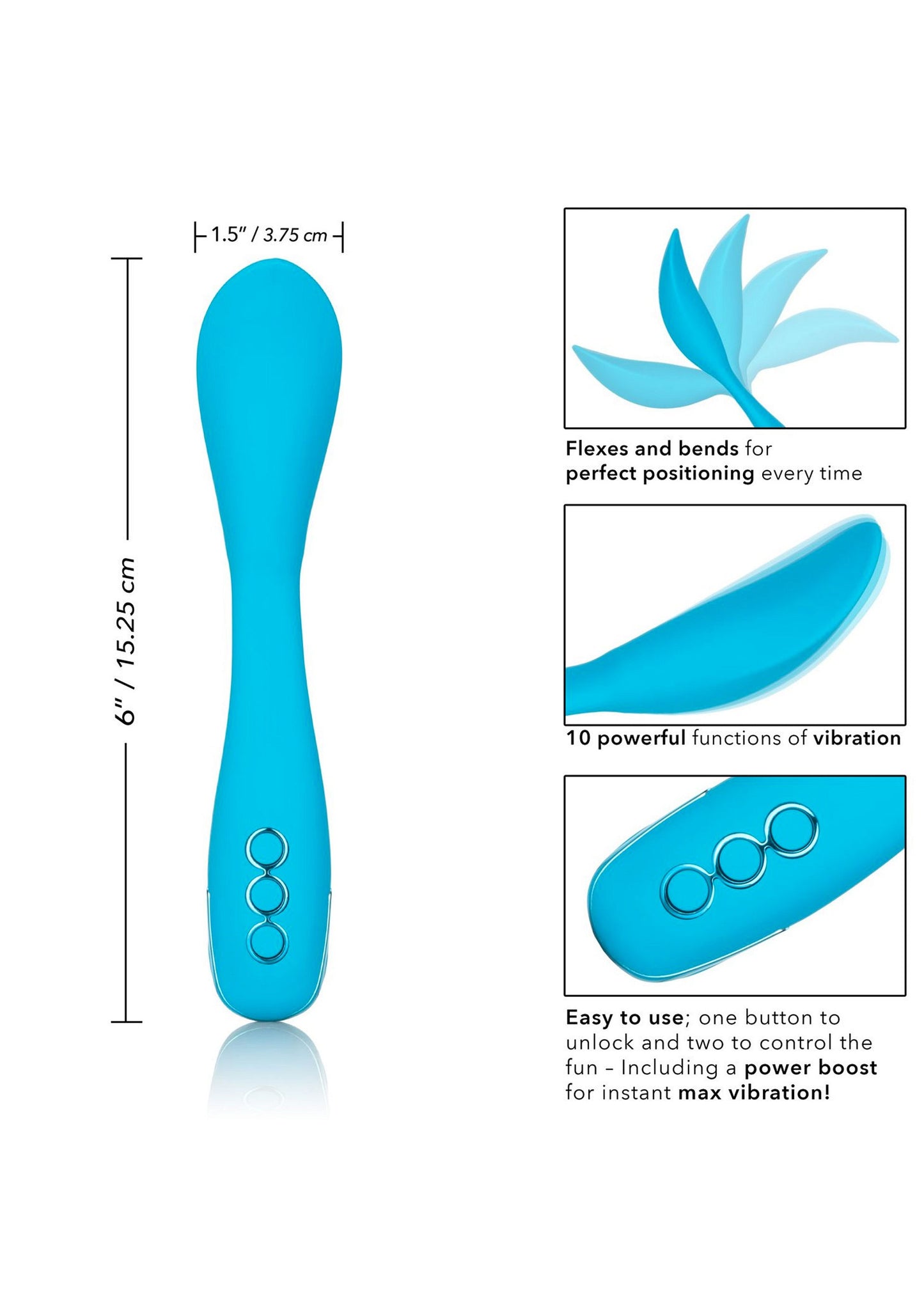 CalExotics California Dreaming Palm Springs Pleaser BLUE - 4