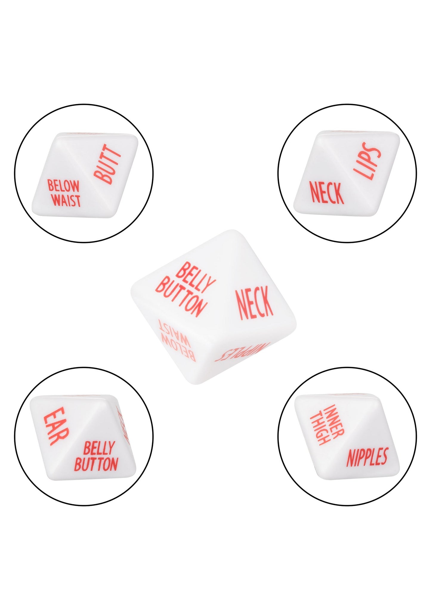 CalExotics Tempt & Tease Dice WHITE - 7