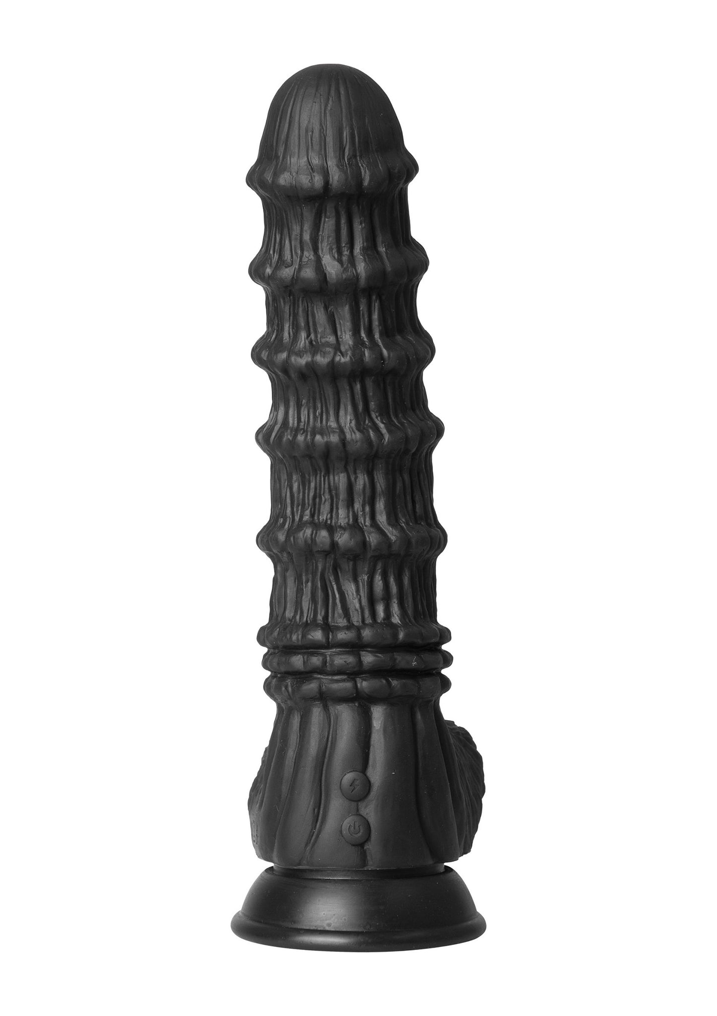 Hidden Desire Extreme Vibrating Dragon Monster Dildo BLACK - 7
