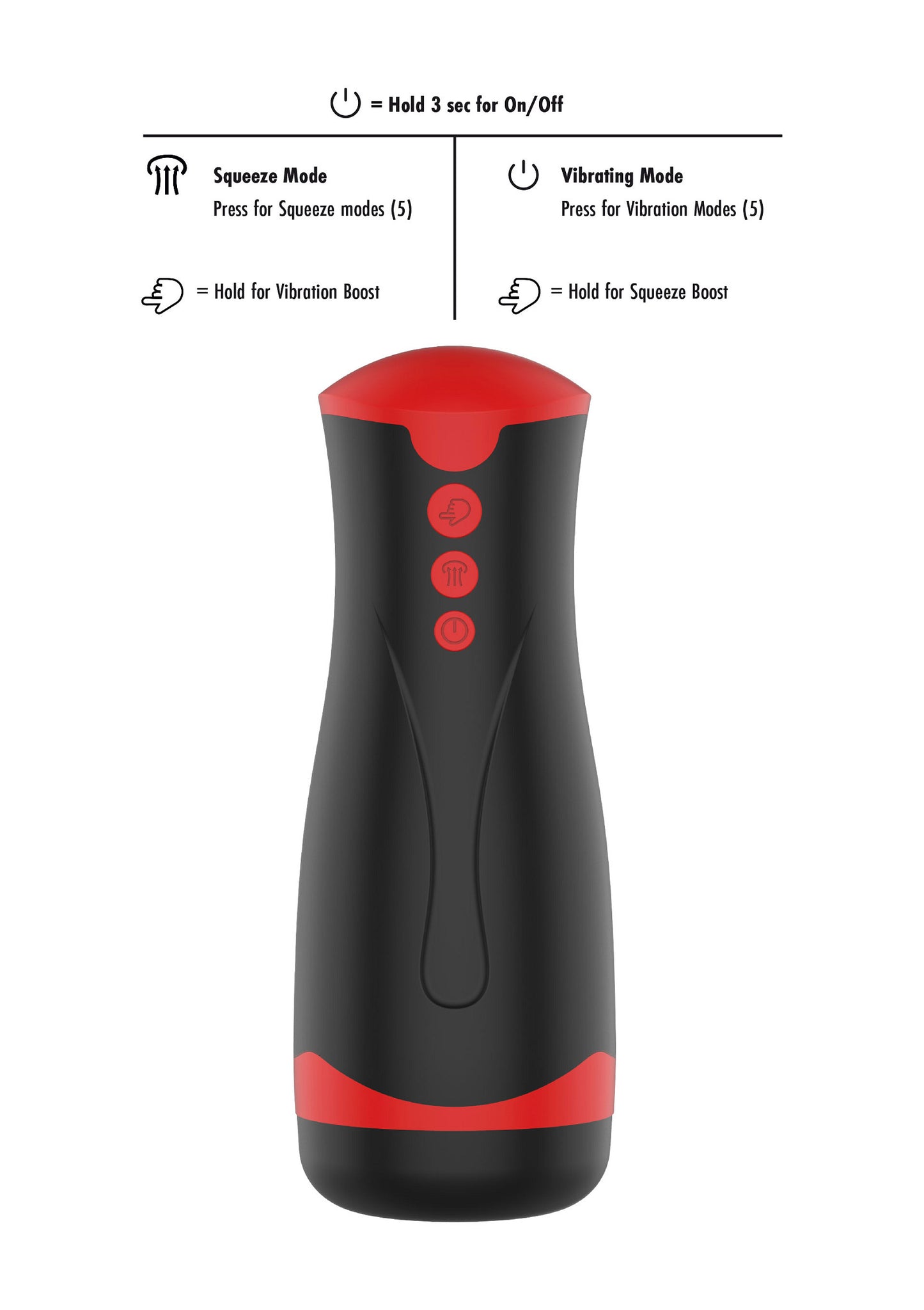 Hidden Desire Fusion X Deep Squeeze Masturbator BLACK - 0