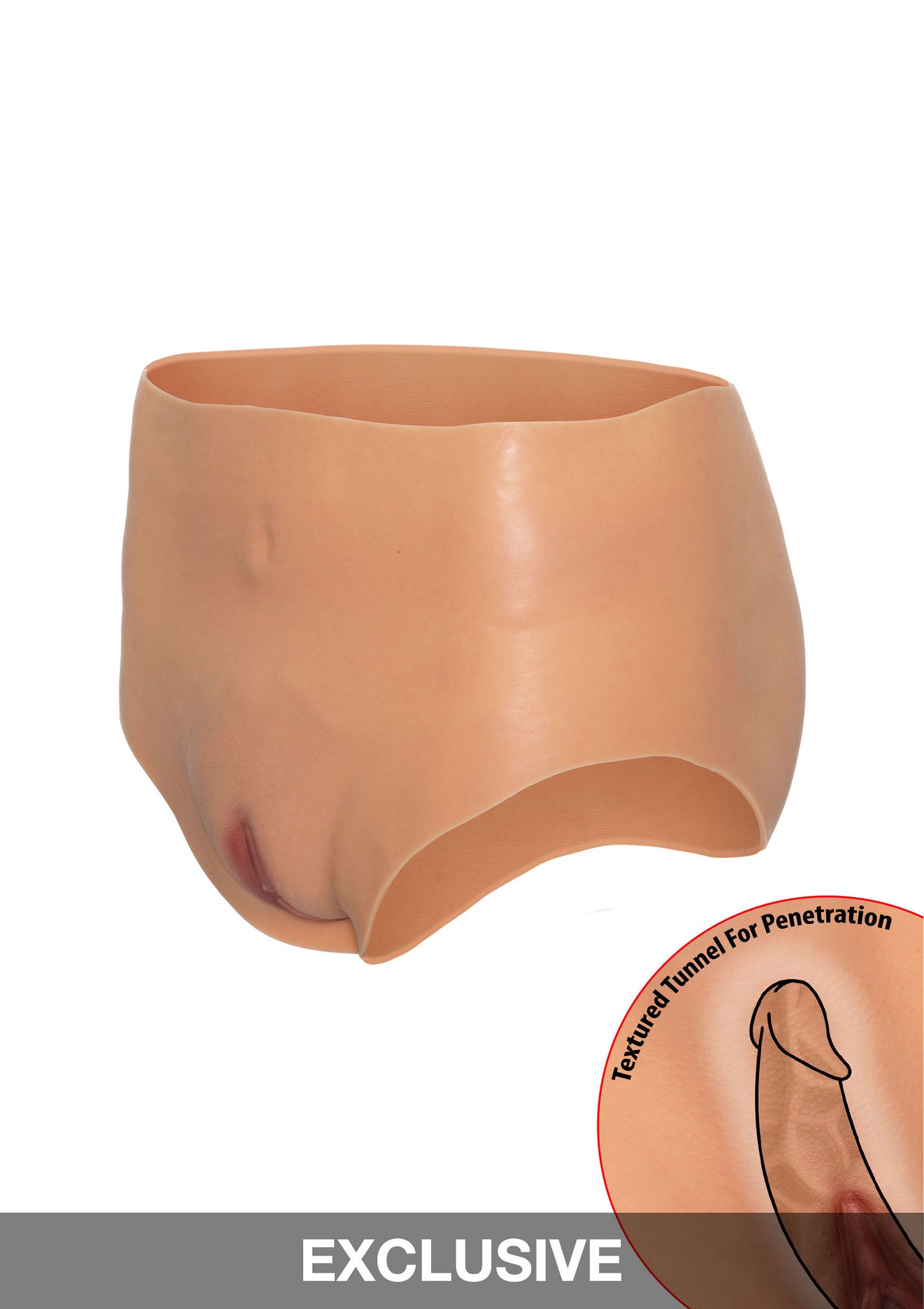 Hidden Desire Alter Ego Open Vagina Brief High Waist SKIN S/M/L - 1