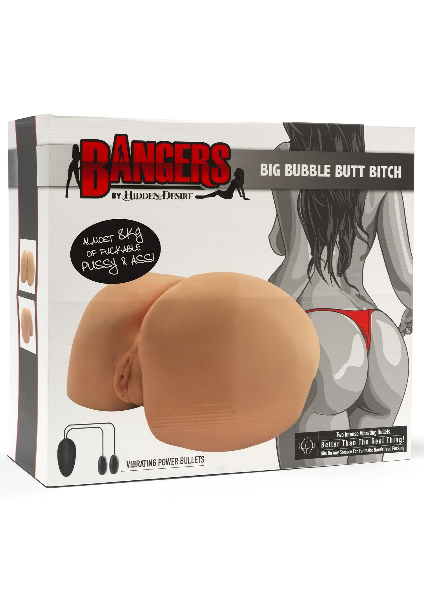 Hidden Desire Bangers Big Bubble Butt Bitch Vibrating SKIN - 0