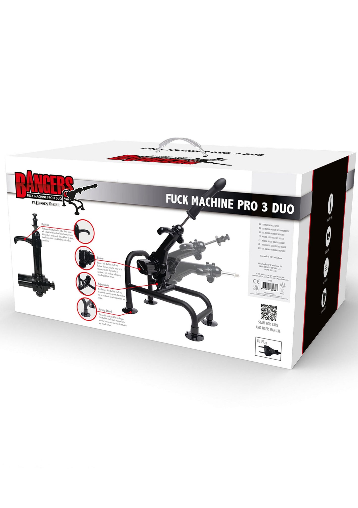 Hidden Desire Bangers Fuck Machine Pro 3 Duo BLACK - 0