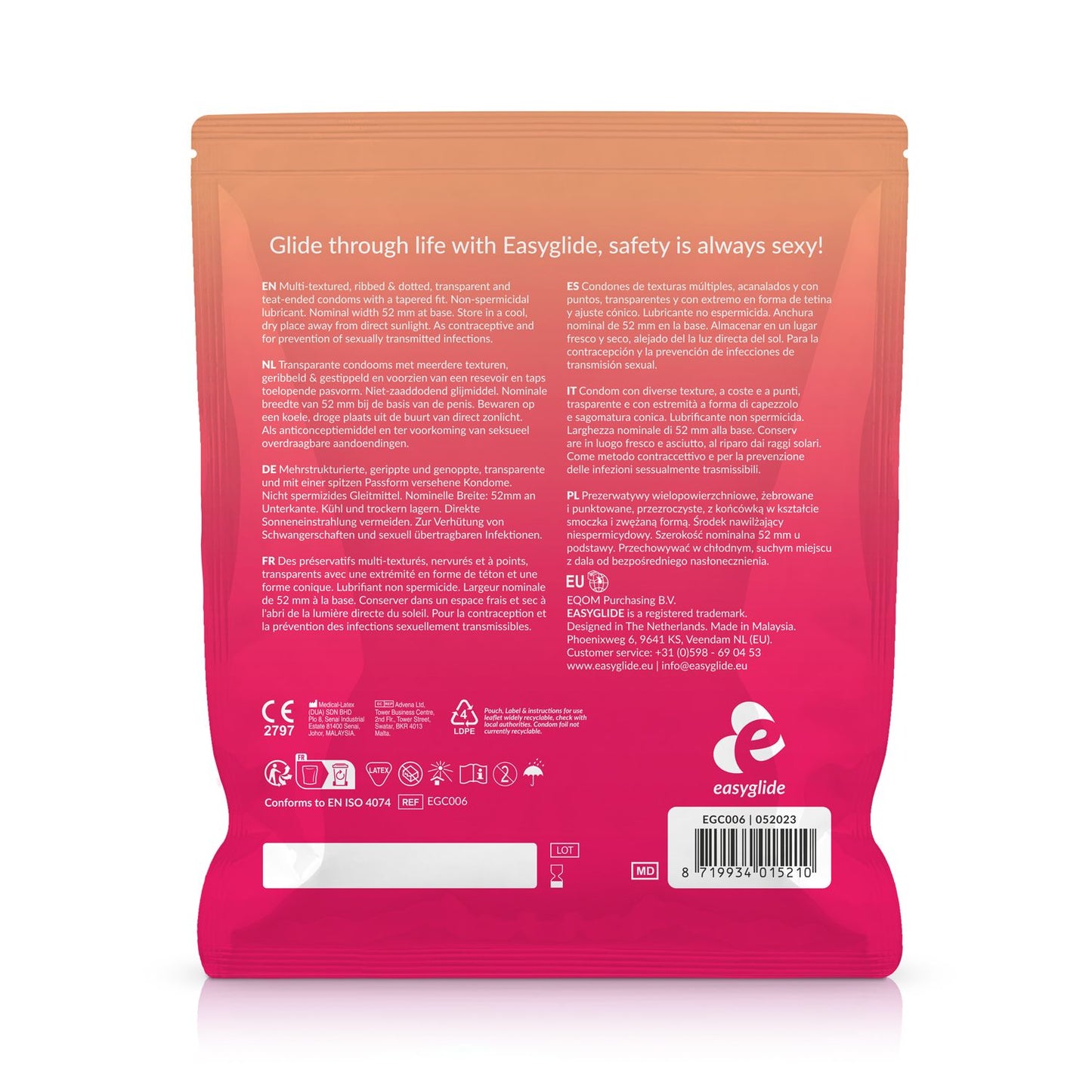 EasyGlide - Ribs and Dots Condooms - 40 stuks - 2