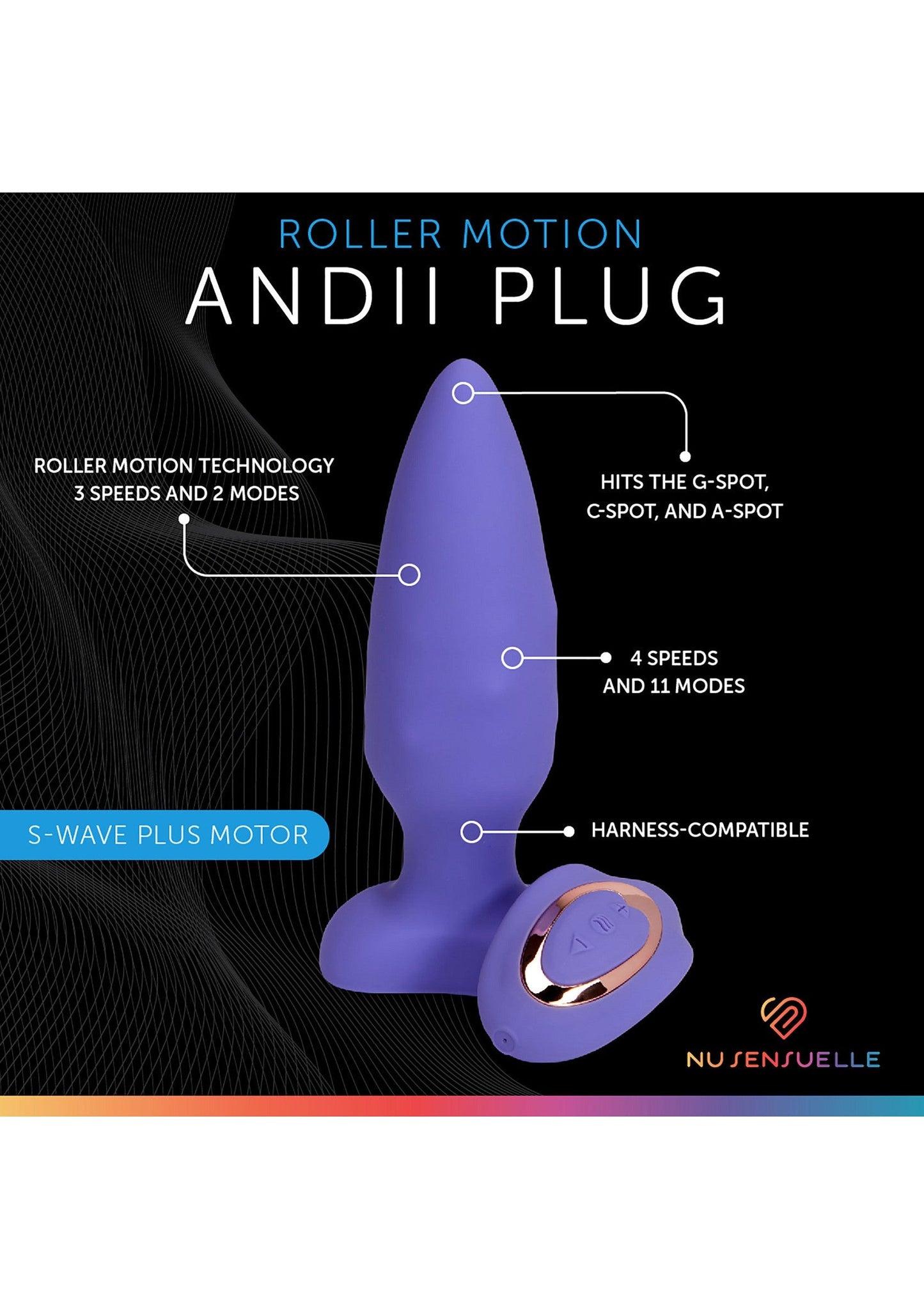 Andii Roller Motion Plug NAVY - 4