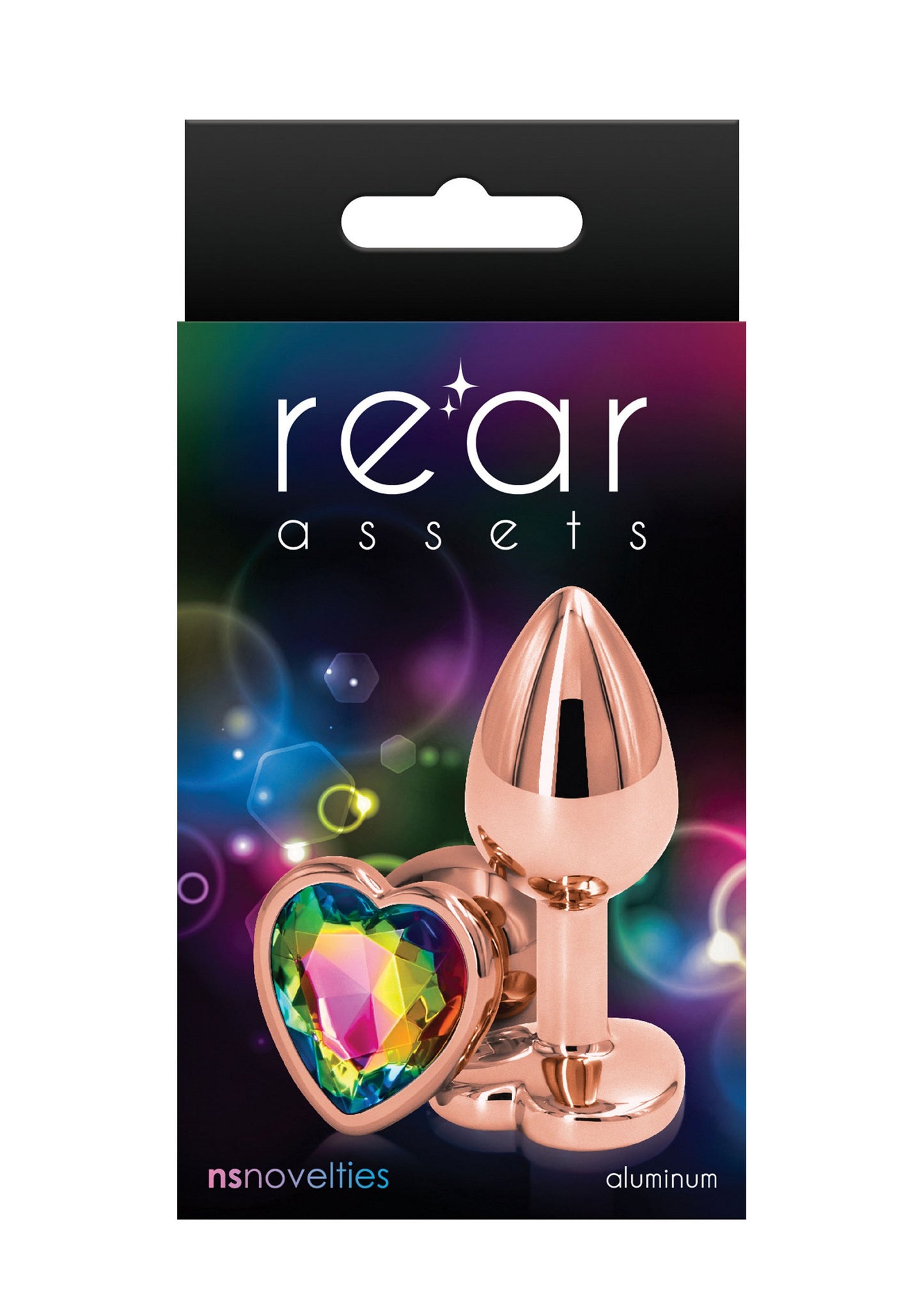 NS Novelties Rear Assets Rose Gold Heart Small MULTICOLOR - 0