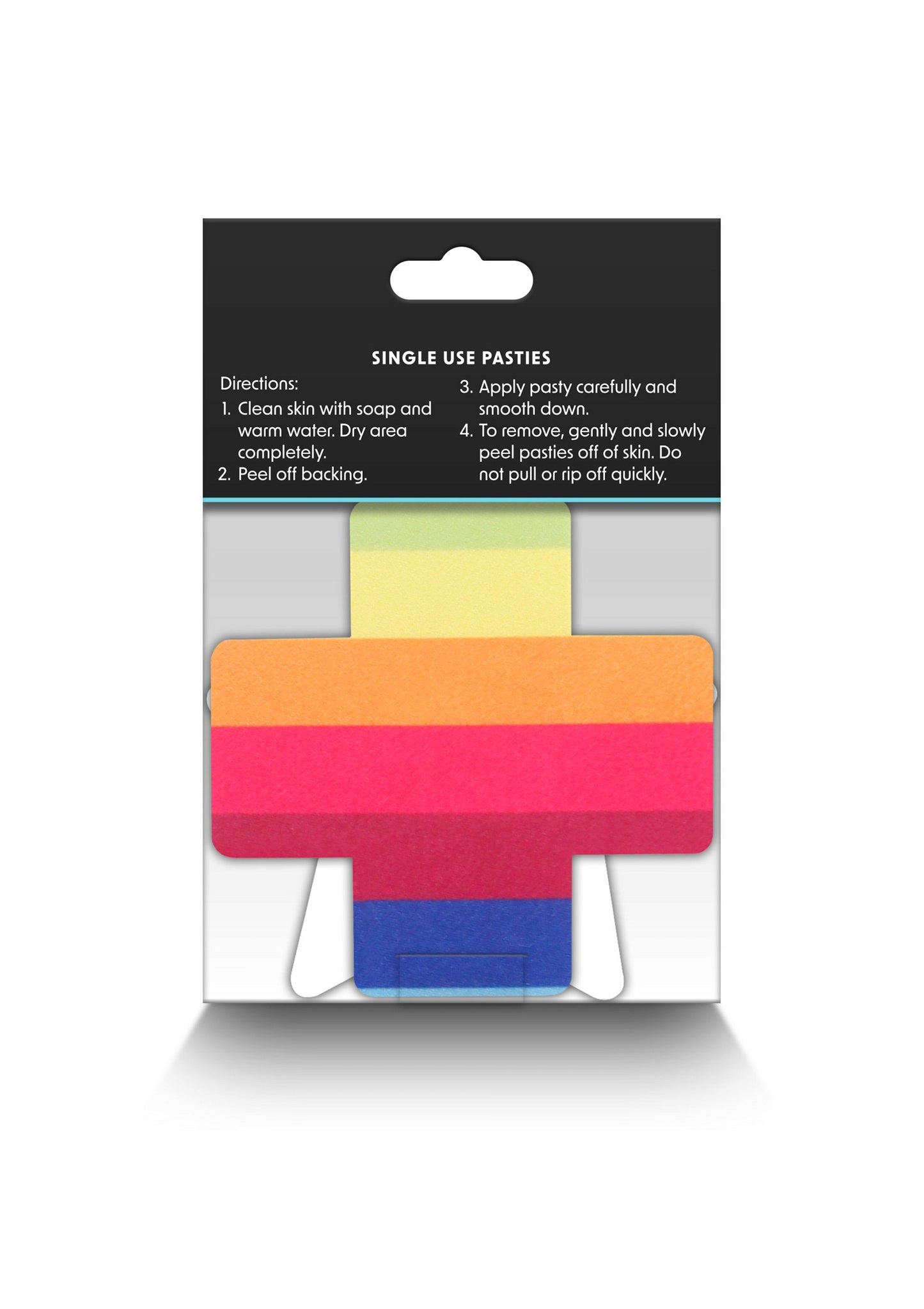 NS Novelties Pretty Pasties Pride Cross & Star Rainbow 2 Pair RAINBOW - 2