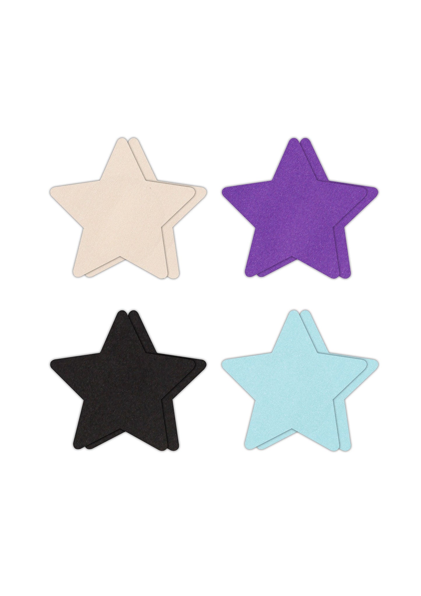 NS Novelties Pretty Pasties Star I Assorted 4 Pair ASSORT - 1