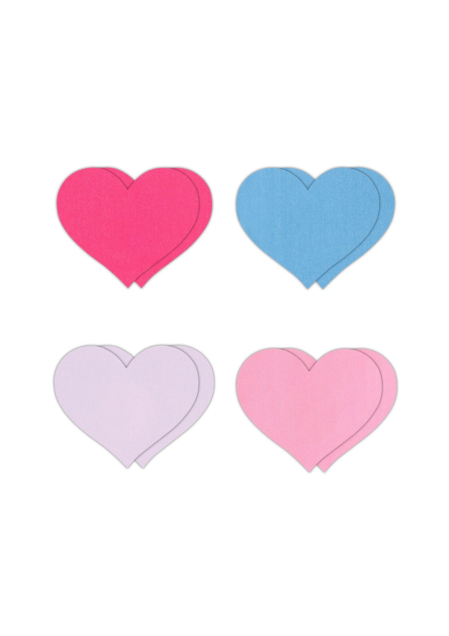 NS Novelties Pretty Pasties Heart II Assorted 4 Pair ASSORT - 1