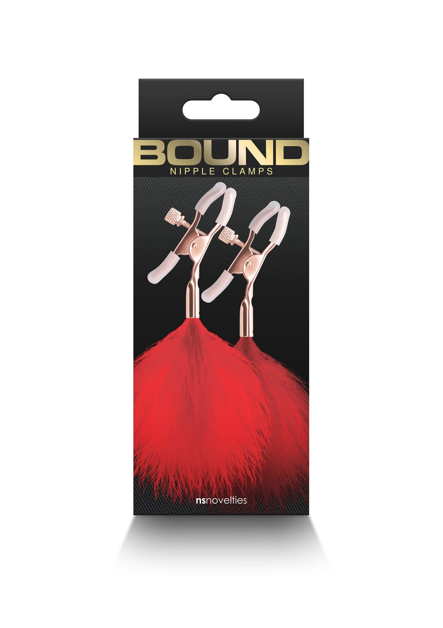 NS Novelties Bound Nipple Clamps F1 RED - 2