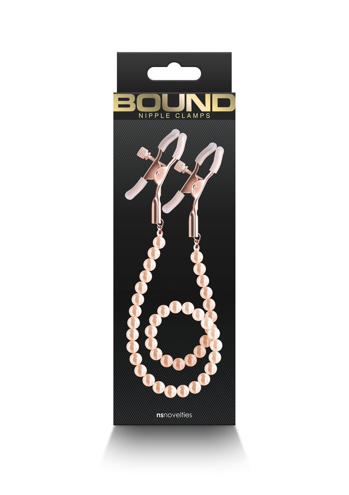 NS Novelties Bound Nipple Clamps DC1 ROSEGOLD - 2