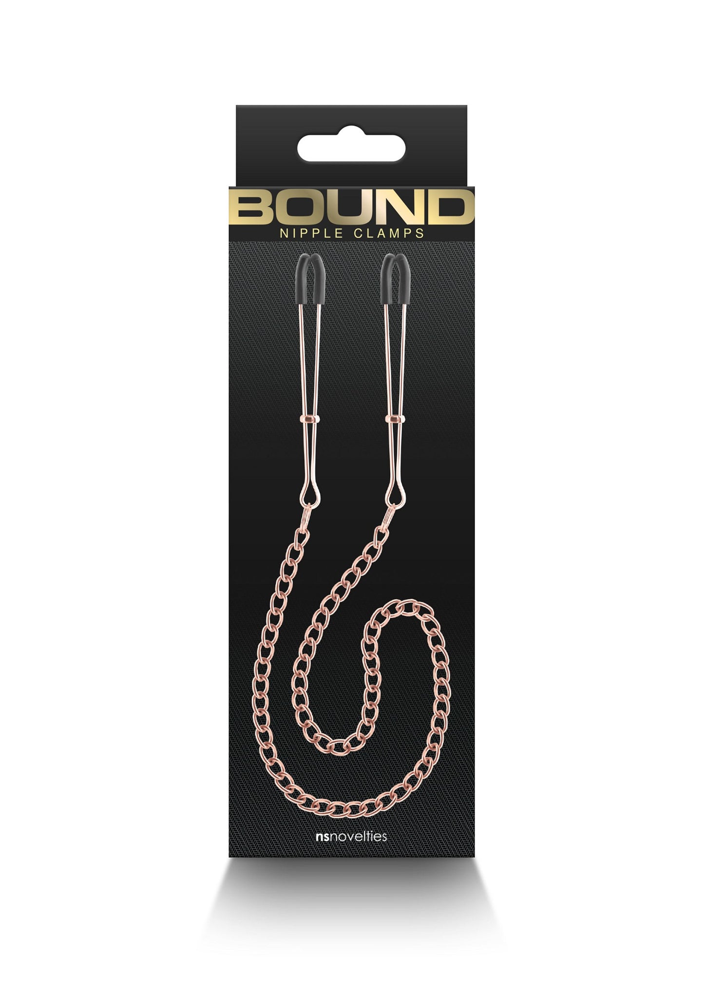 NS Novelties Bound Nipple Clamps DC3 ROSEGOLD - 2