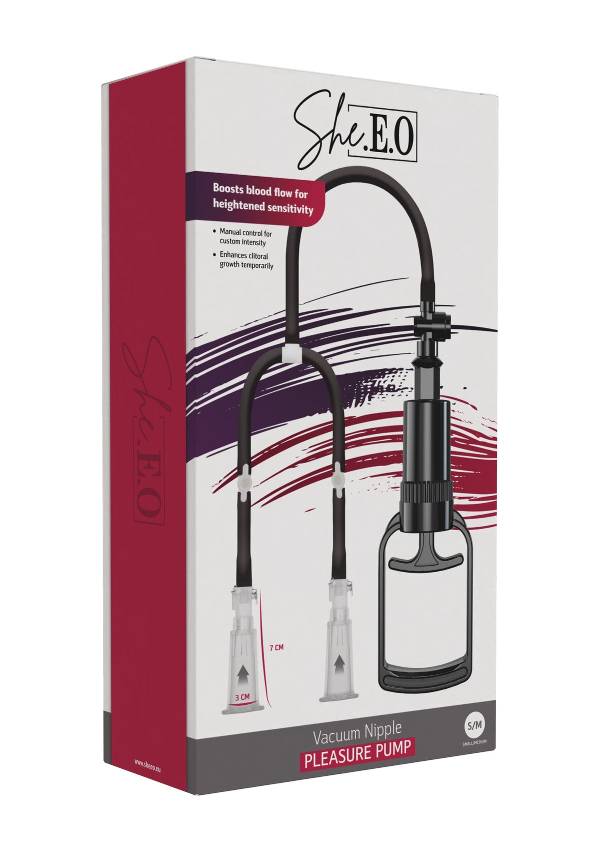 Vacuum Nipple Pleasure Pump S/M BLACK - 2