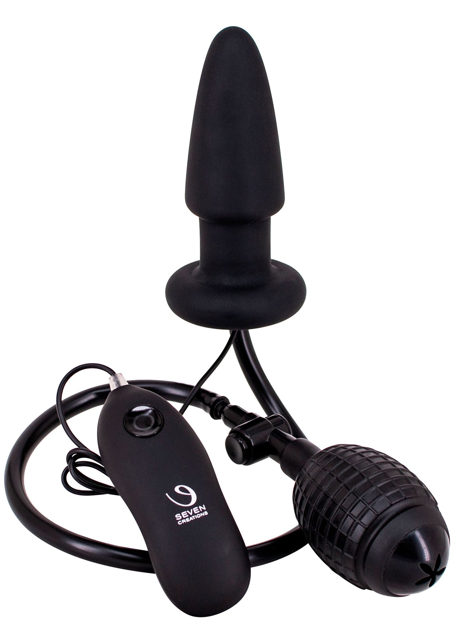 Seven Creations Fanny Hill Inflatable Buttplug BLACK - 1