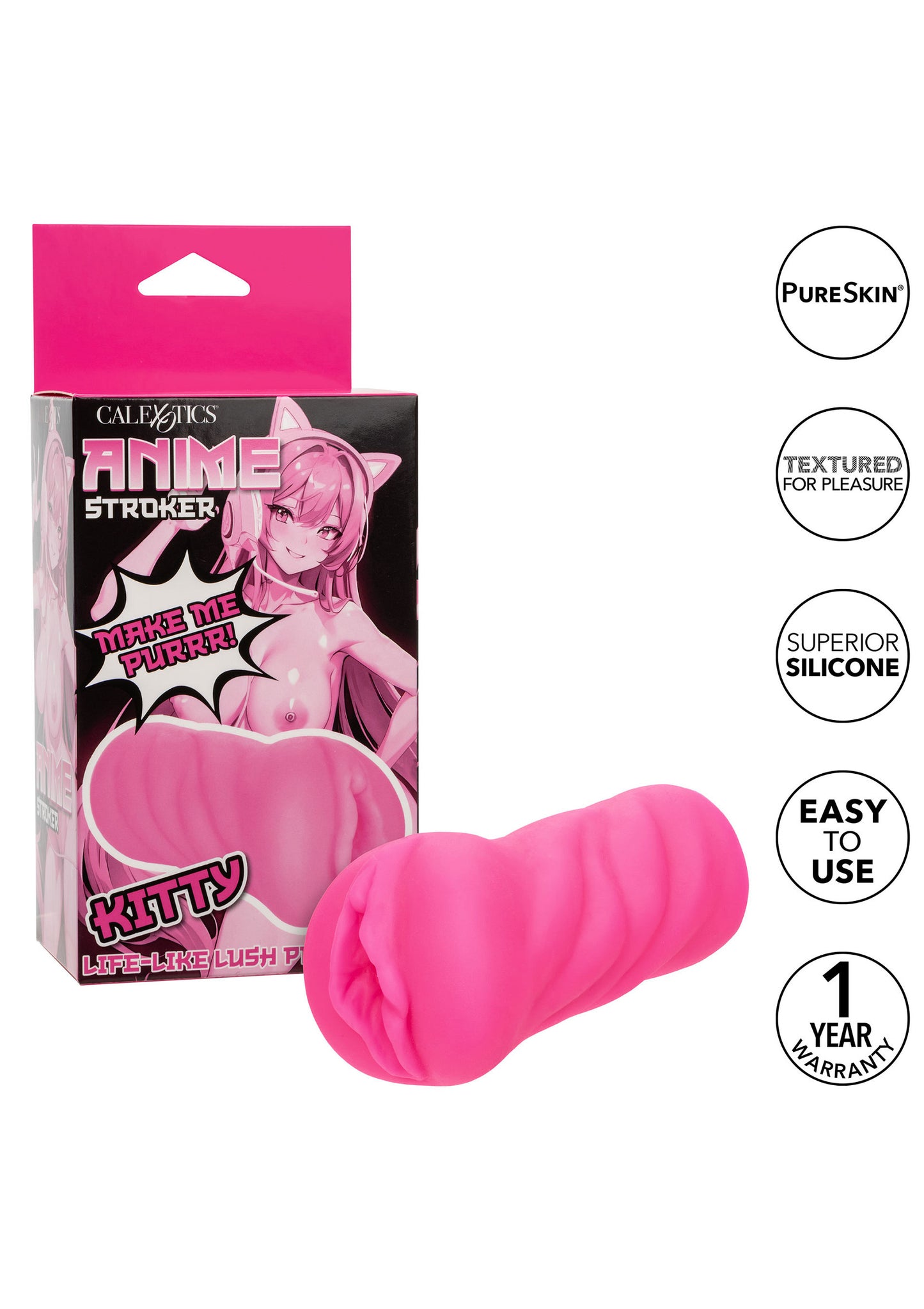 CalExotics Anime Stroker Kitty PINK - 6
