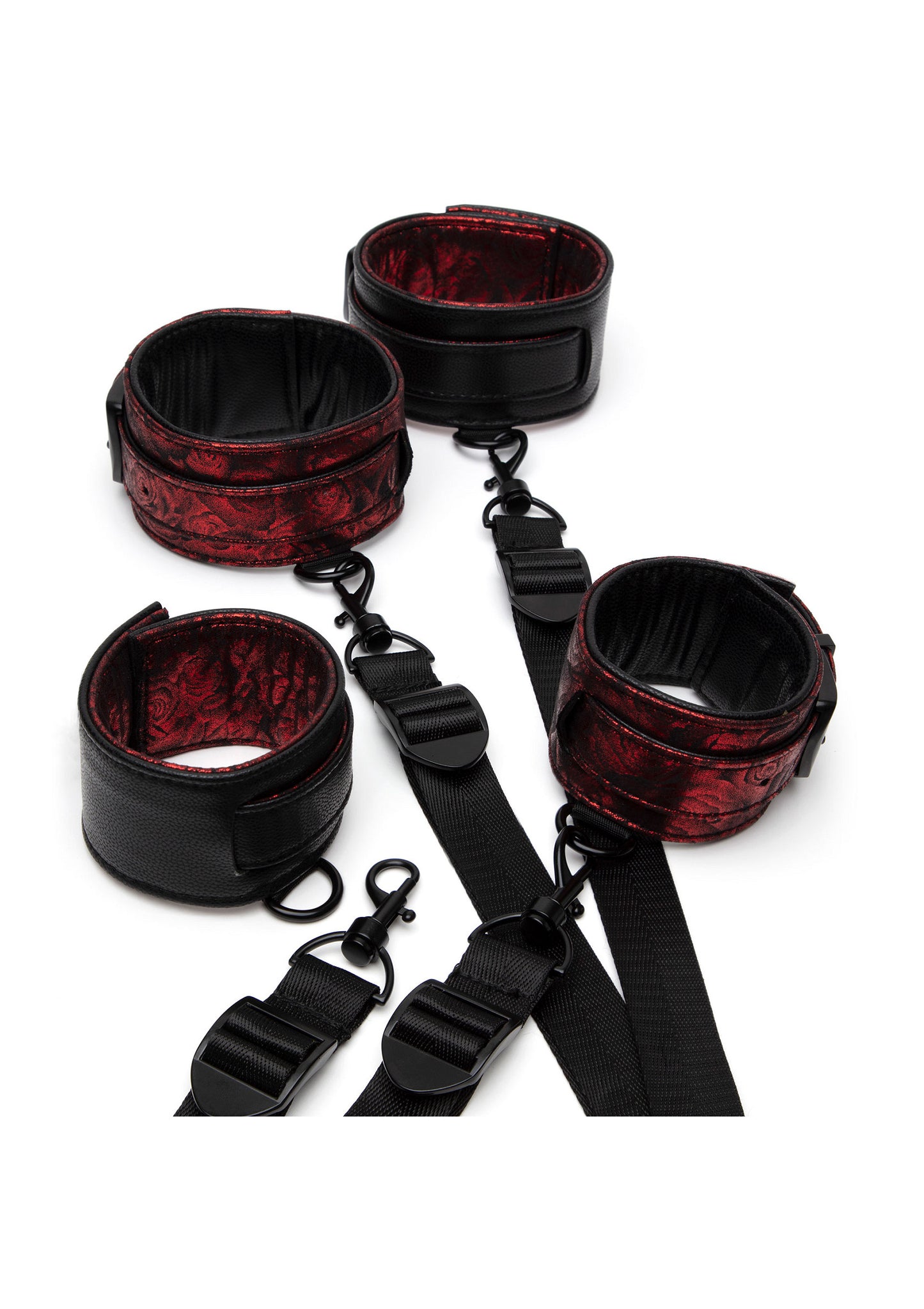 Fifty Shades of Grey Sweet Anticipation Under Mattress Restraint Set RED - 1