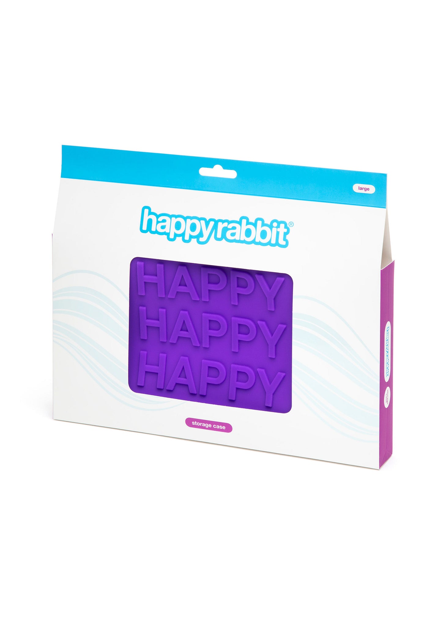 Happy Rabbit Silicone Zip Case Large PURPLE - 0