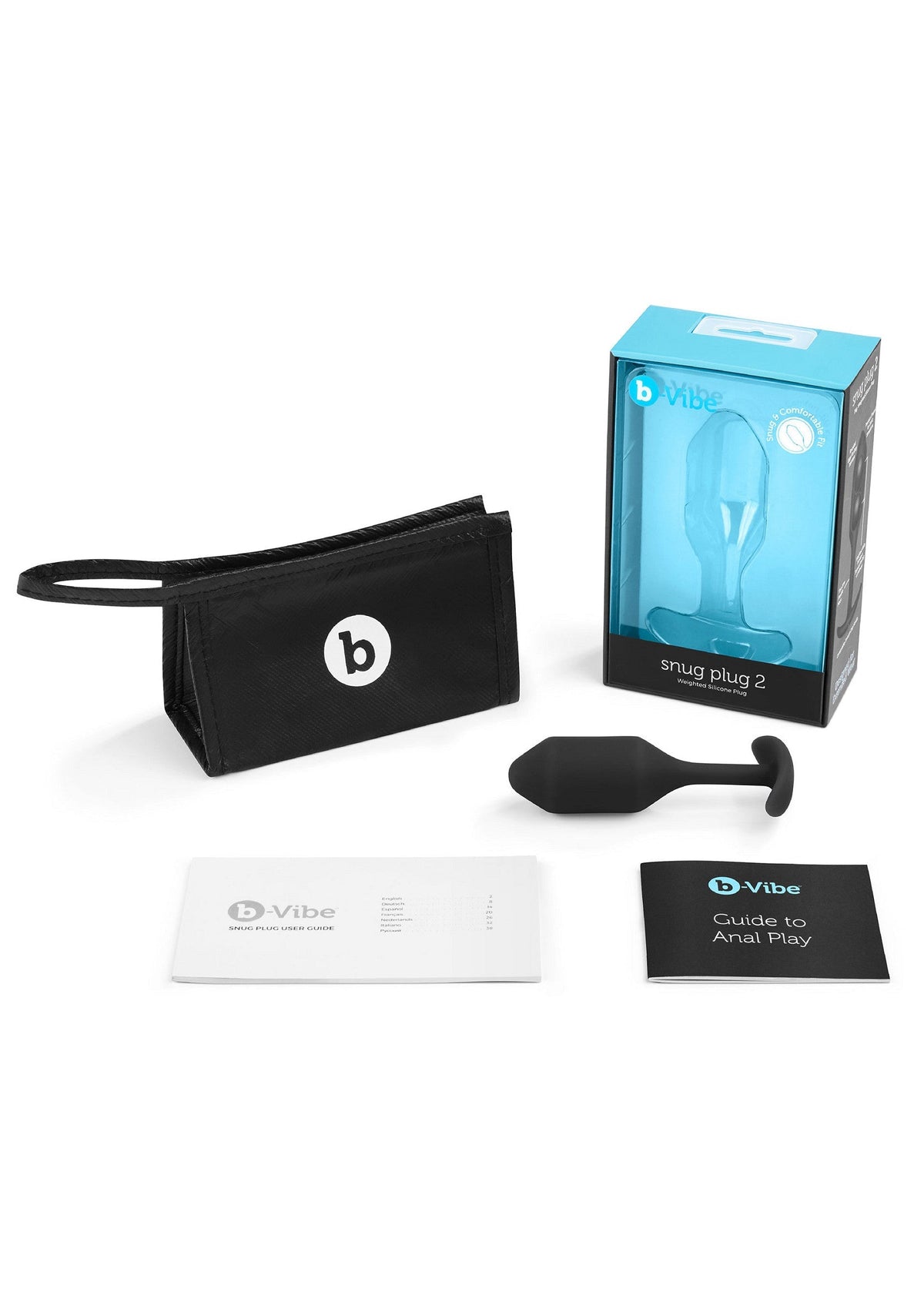 B-Vibe Snug Plug 2 BLACK - 5