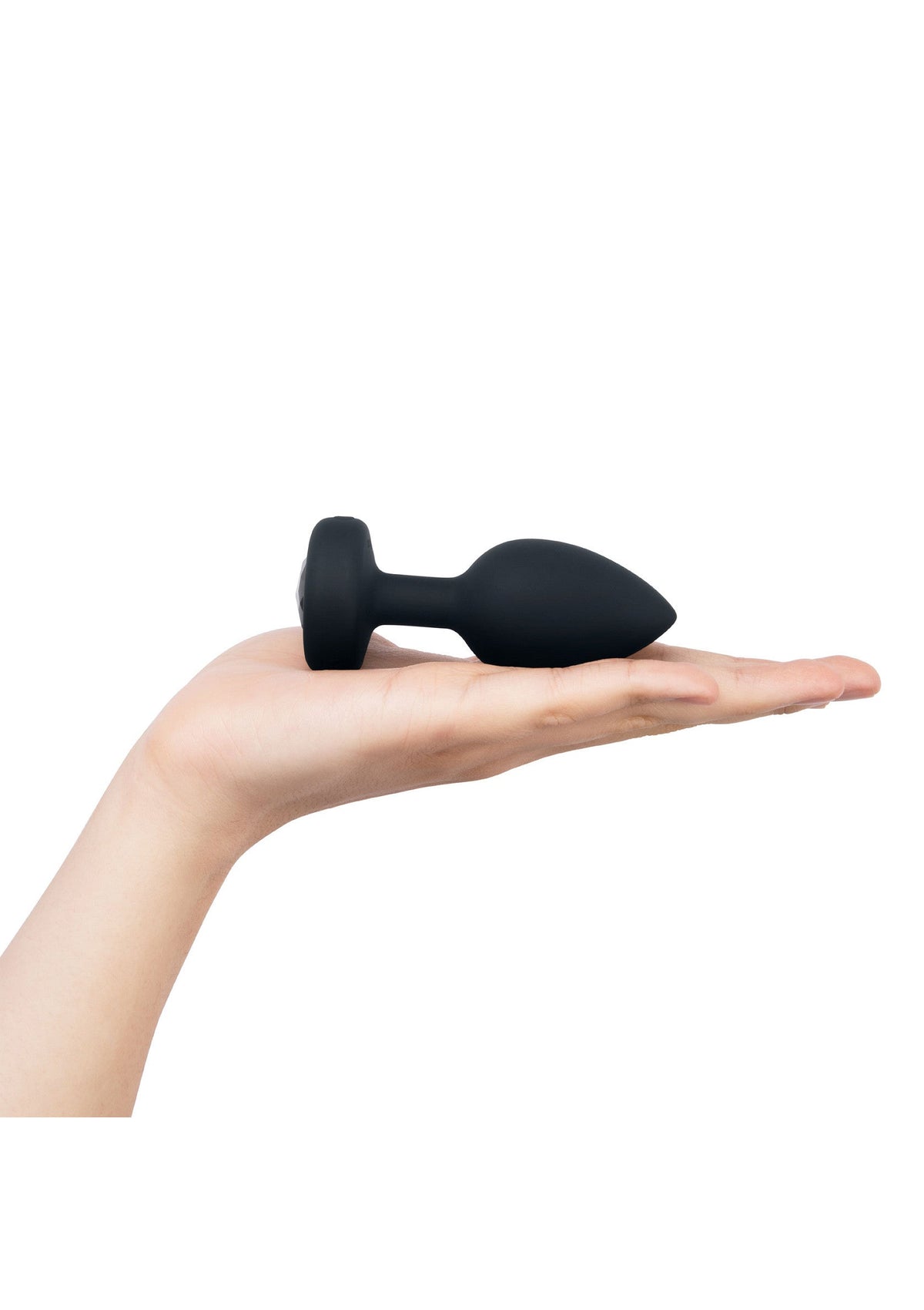 B-Vibe Vibrating Jewel Plug M/L BLACK - 10