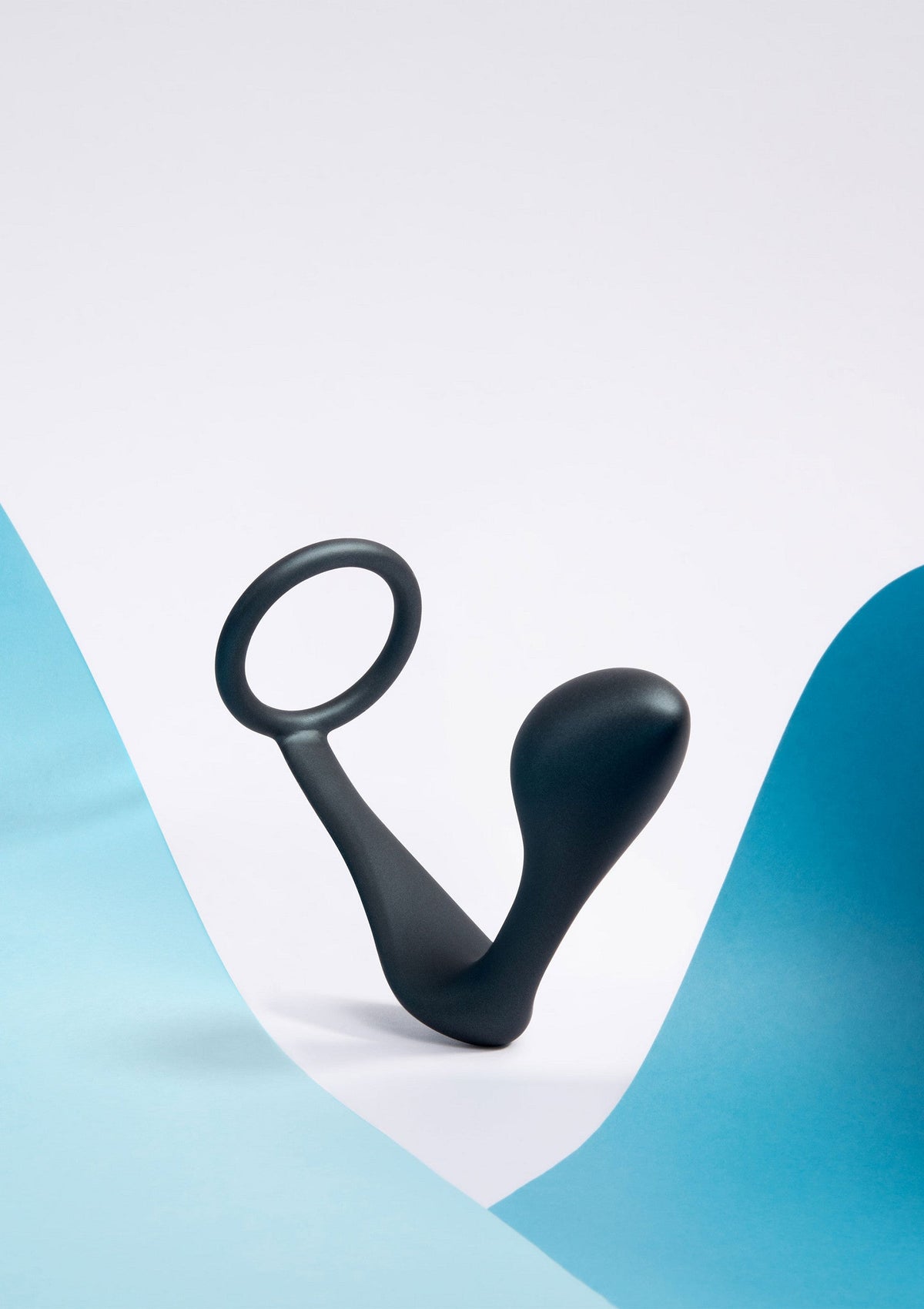 B-Vibe Ringer Cock Ring & Plug BLACK - 9