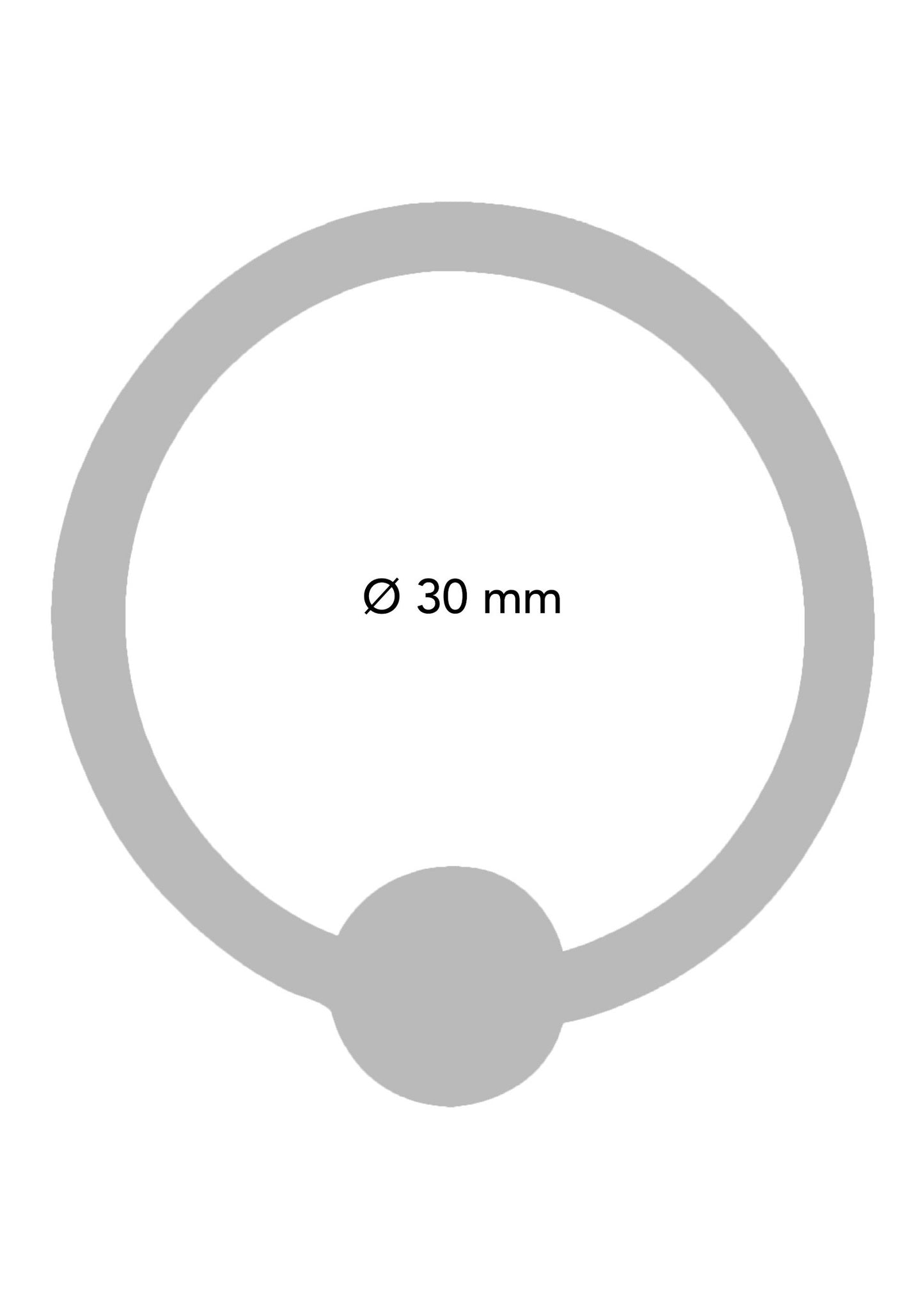 Steel Power Tools Acorn Ring 30 mm SILVER - 2