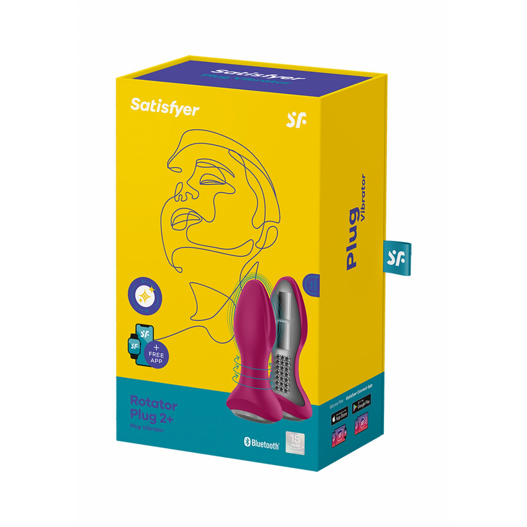 Rotar Plug 2Plus - Vibrerende Butt Plug met App - Fuchsia Violett - 3