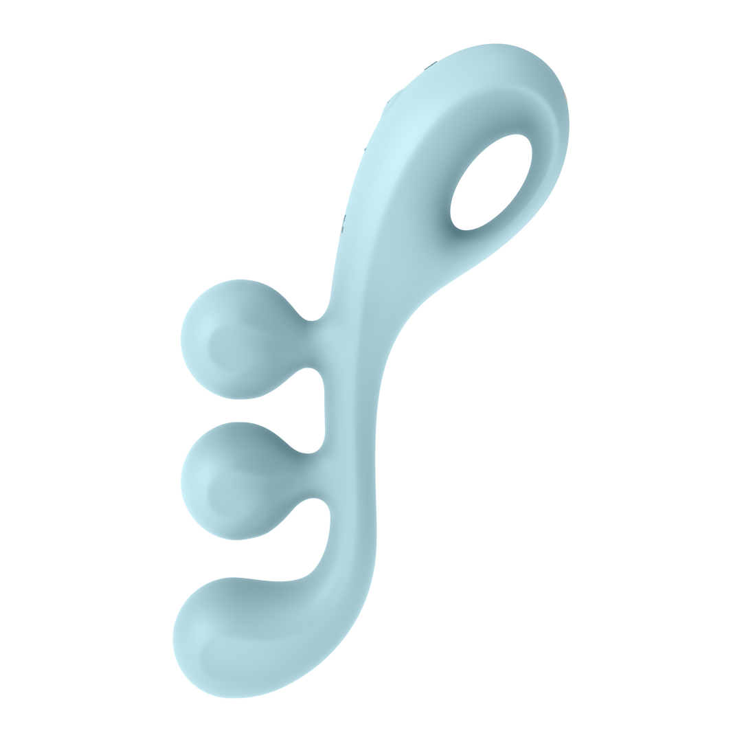 Tri Ball 2 - Multi Vibrator - Lichtblauw Blau - 1