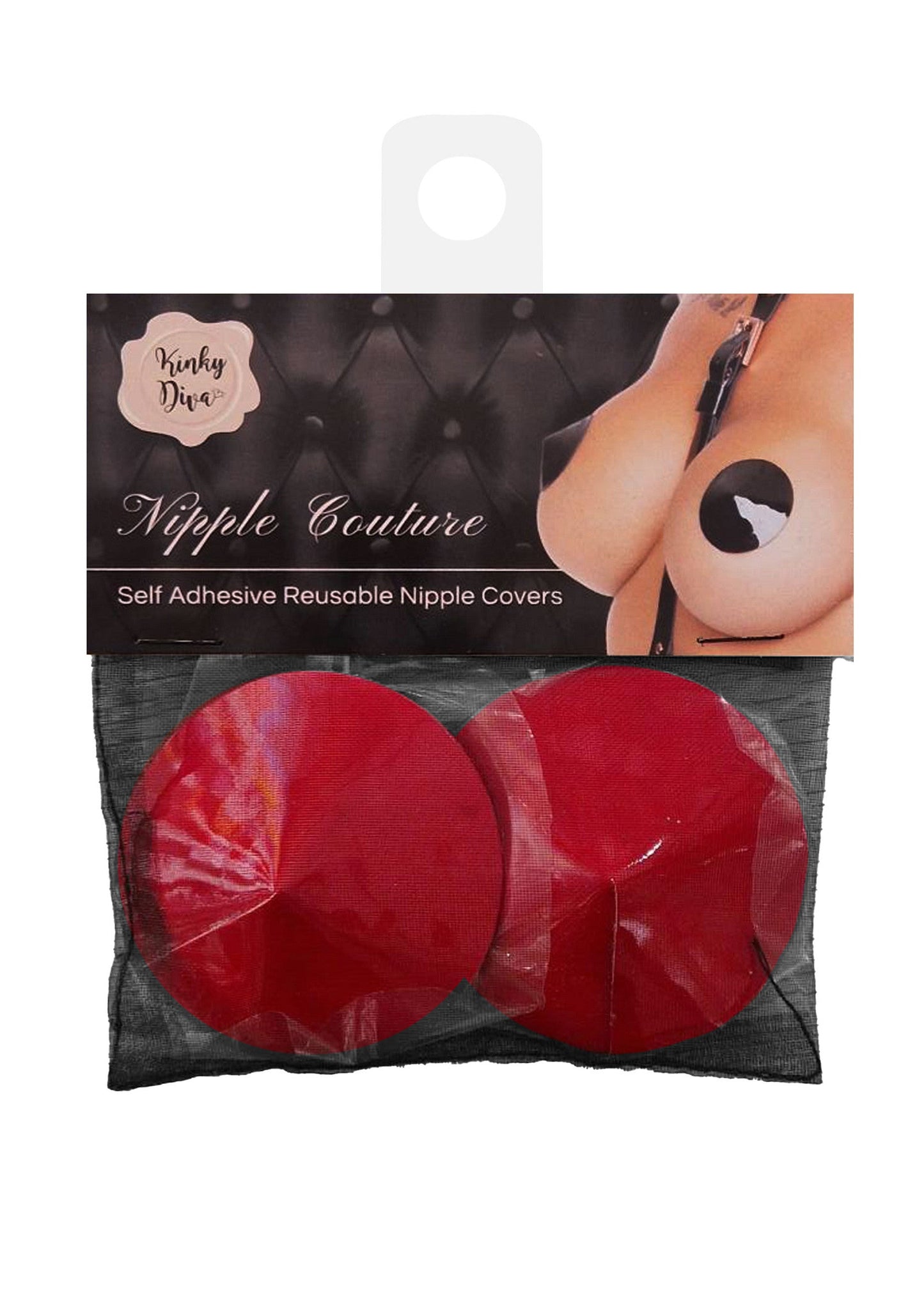 Nipple Covers Gloss BLACK O/S - 5