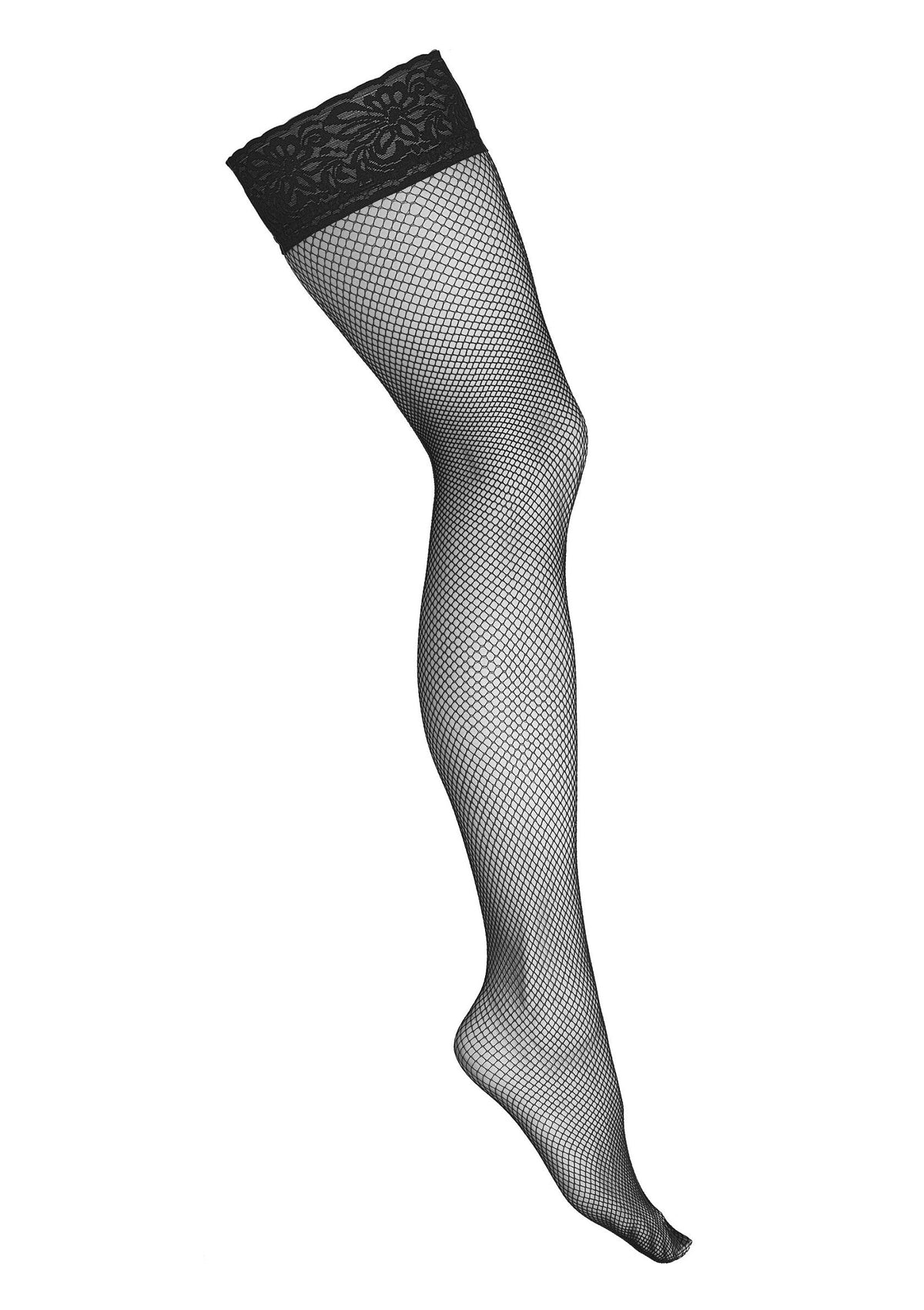 Fishnet Hold Ups H010 BLACK S/M - 4