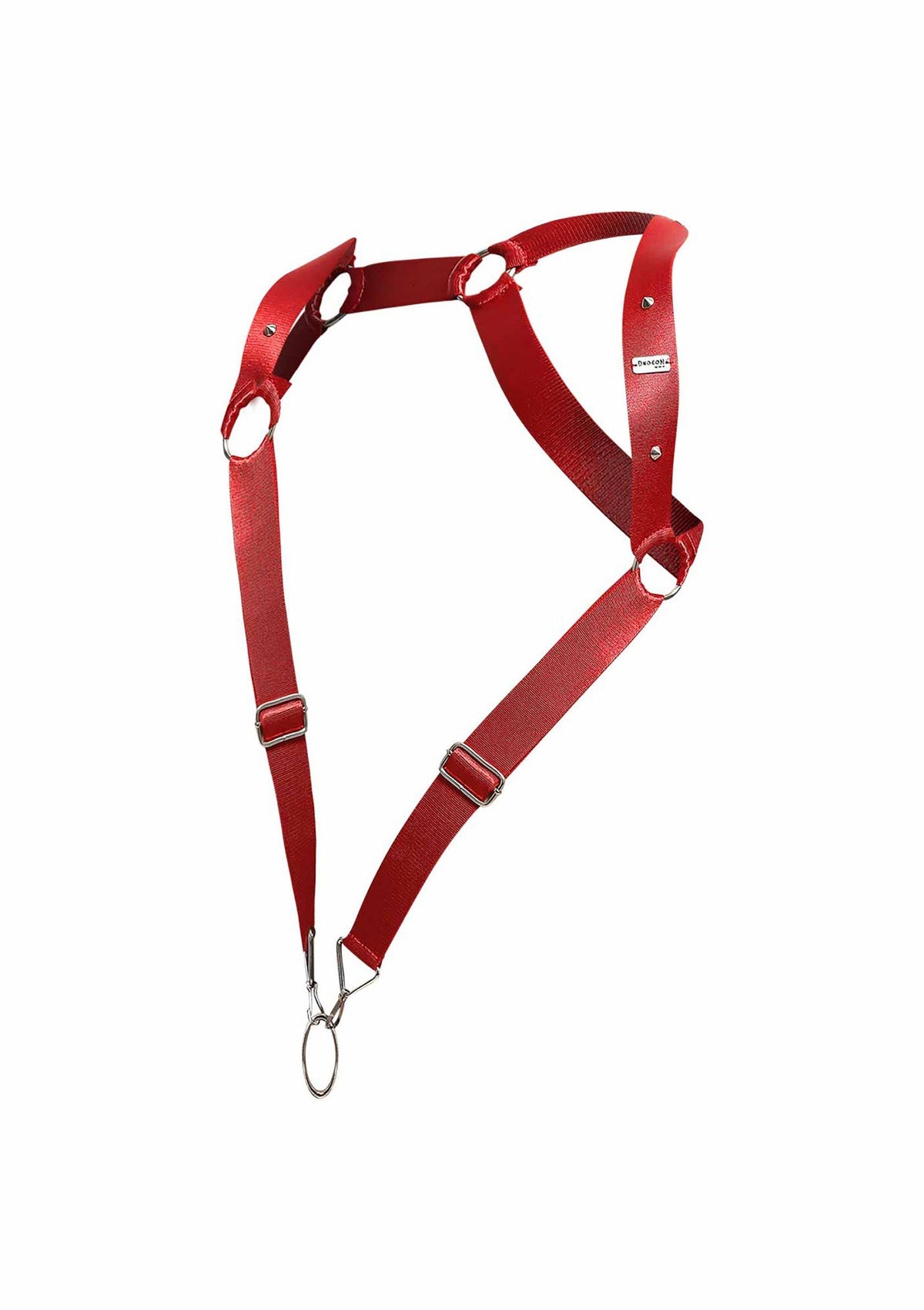 DNGEON Straigh Back Harness RED O/S - 7