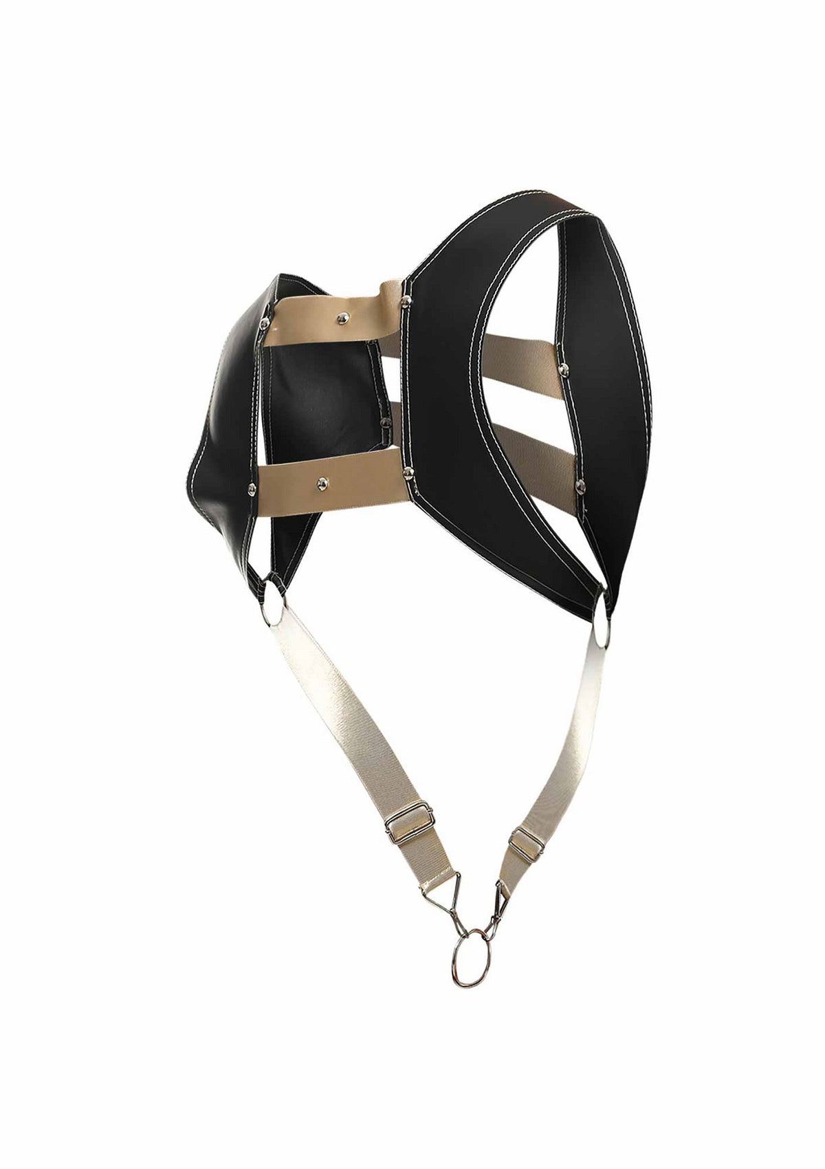 DNGEON Top Cockring Harness GOLD O/S - 7