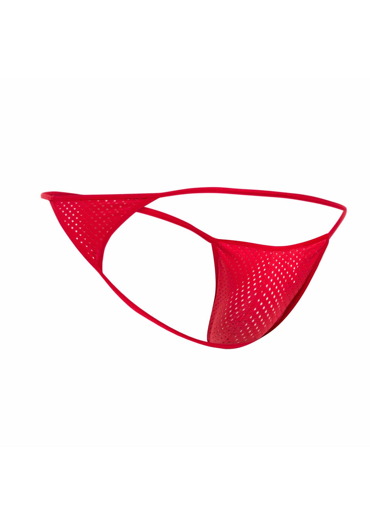 MOB Eroticwear Microfiber V-String RED S/M - 3