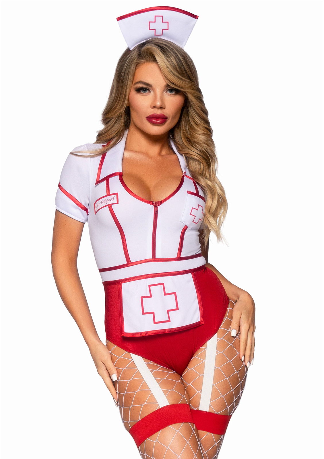 Nurse Feelgood Bodysuit RED S - 2