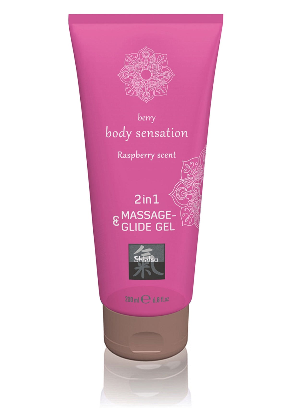 Shiatsu 2 in 1 Massage & Glide Gel RASPBERRY 200 - 0