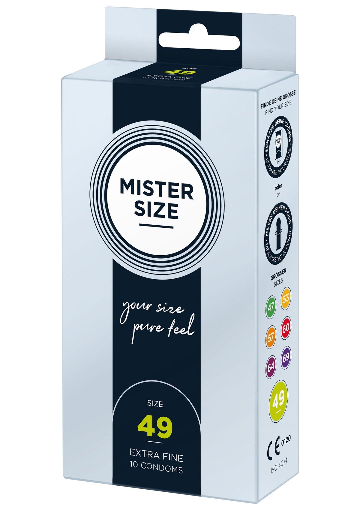 MISTER SIZE 49mm Condoms 10pcs NATUREL - 1