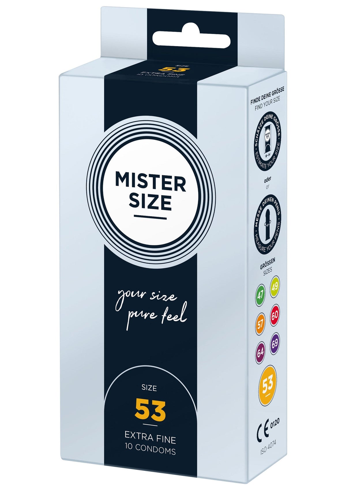 MISTER SIZE 53mm Condoms 10pcs NATUREL - 1